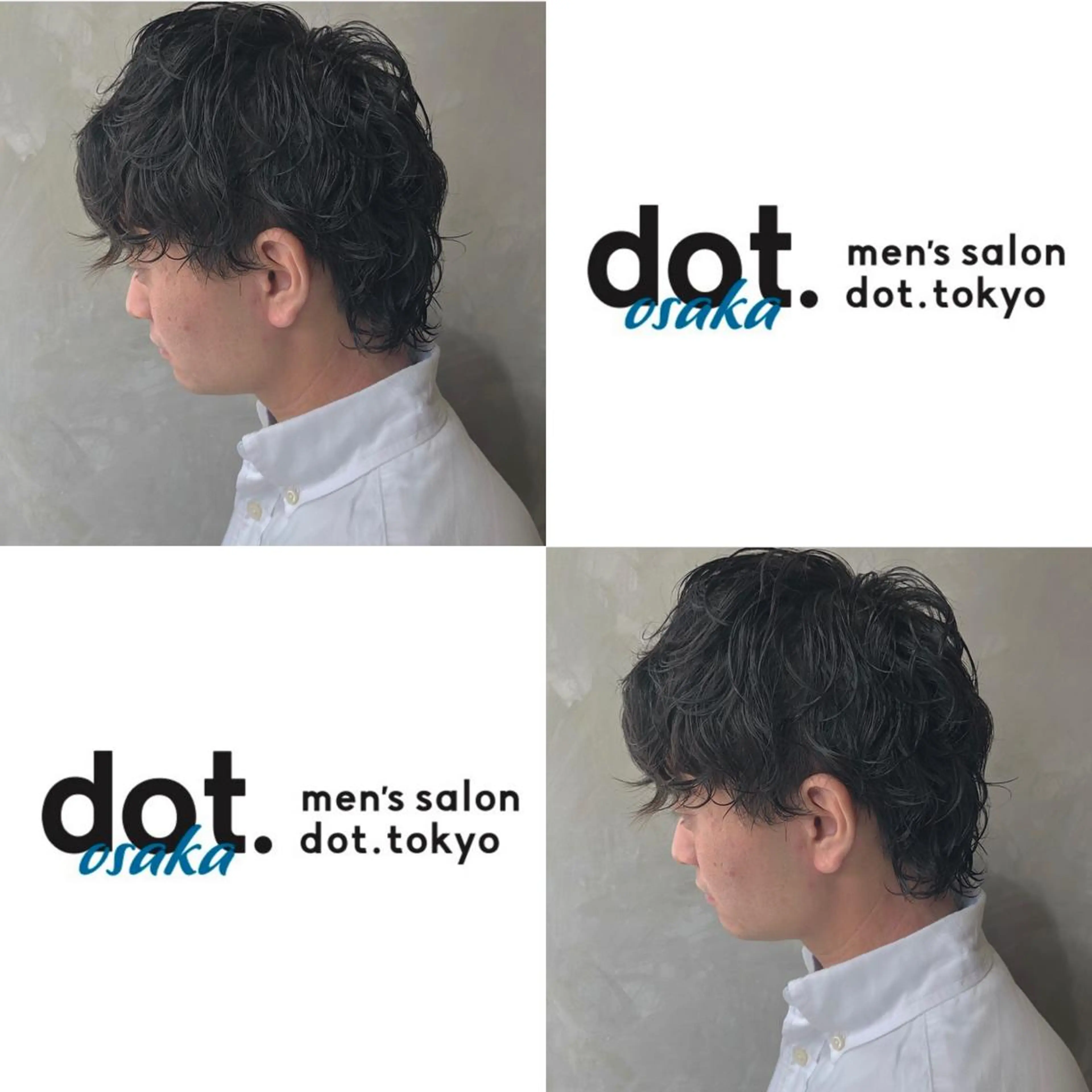 ショート パーマ メンズ カット パーマ CLUTCH天王寺 西藤遥河のヘアスタイル