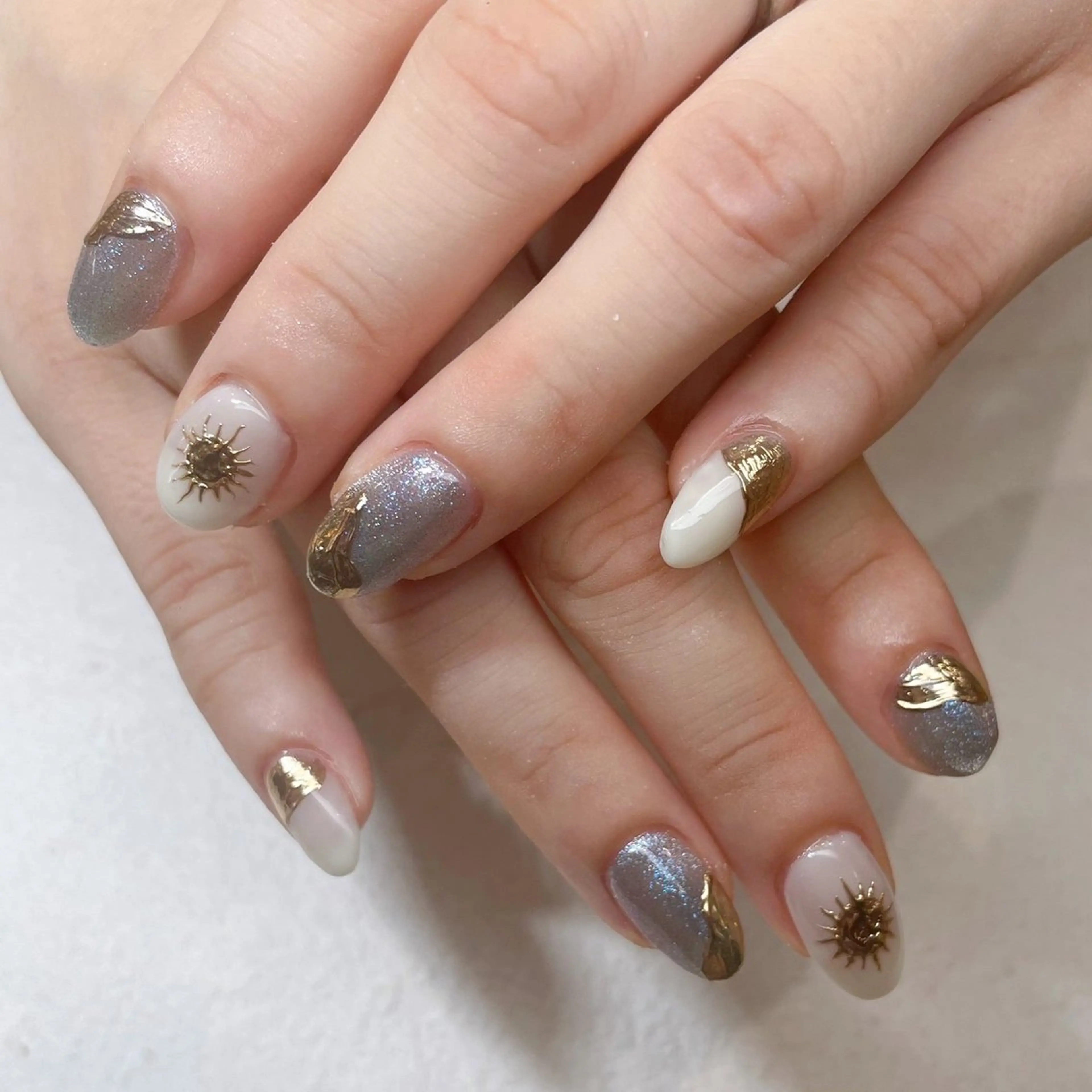 ネイル アートネイル ジェルネイル 持ち込み ニュアンスネイル パラジェル Rairia nail本八幡店のネイルデザイン