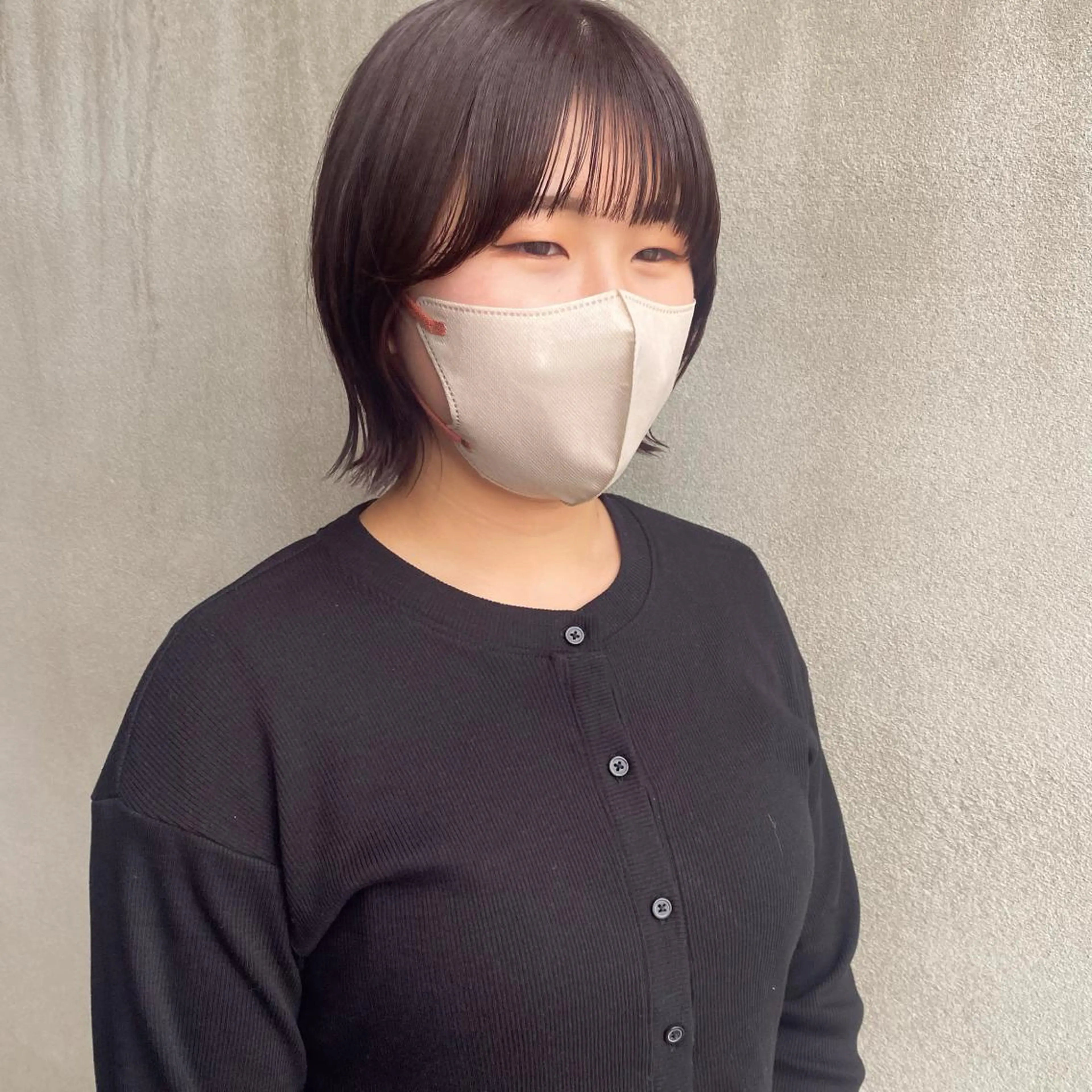 ミディアム カット ヘアカラー en⁺　trust所属・山口 麗音のヘアスタイル