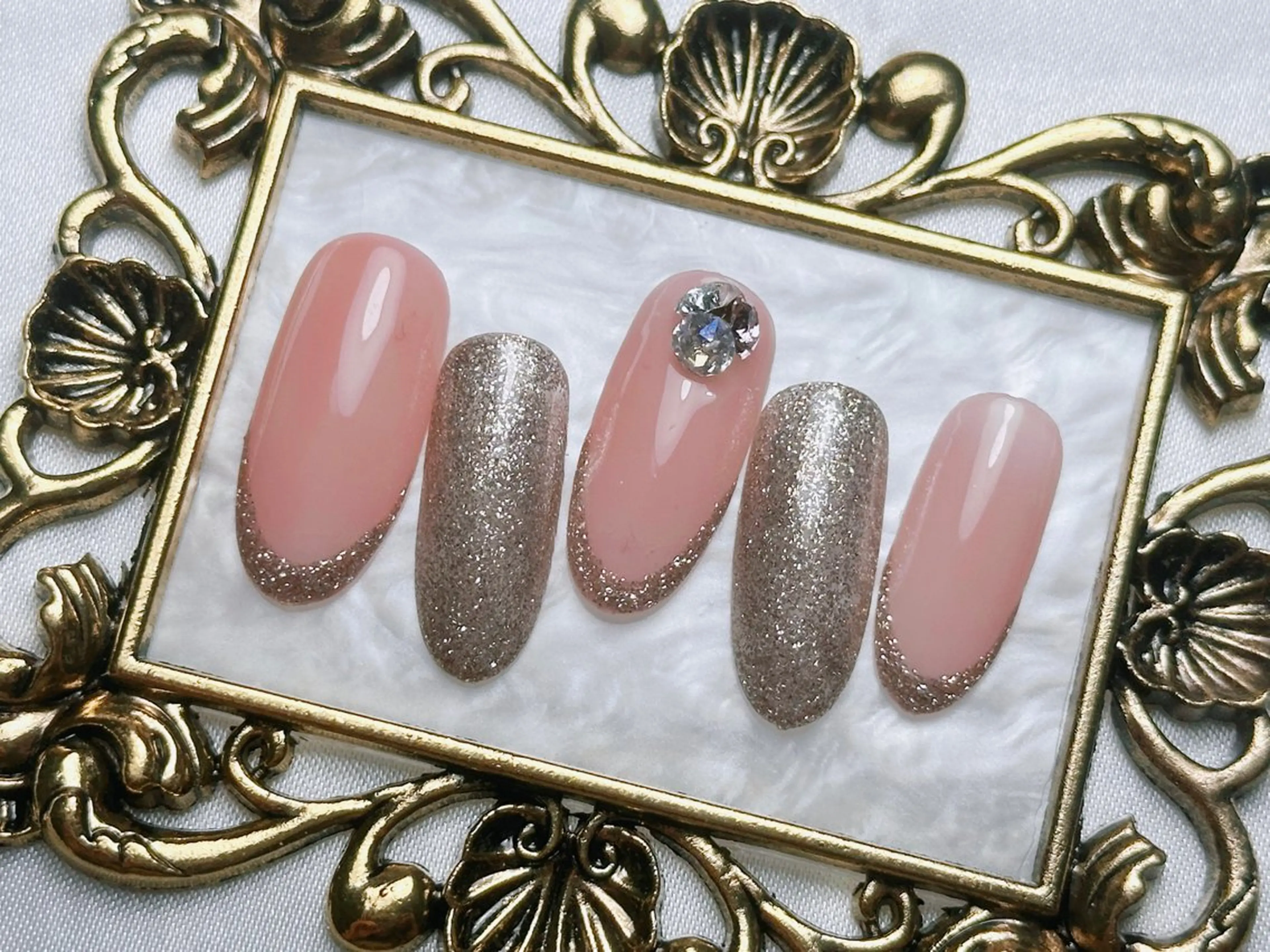 ネイル フレンチネイル マグネットネイル ニュアンスネイル オフィスネイル ワンカラーネイル Mnail _KKのネイルデザイン