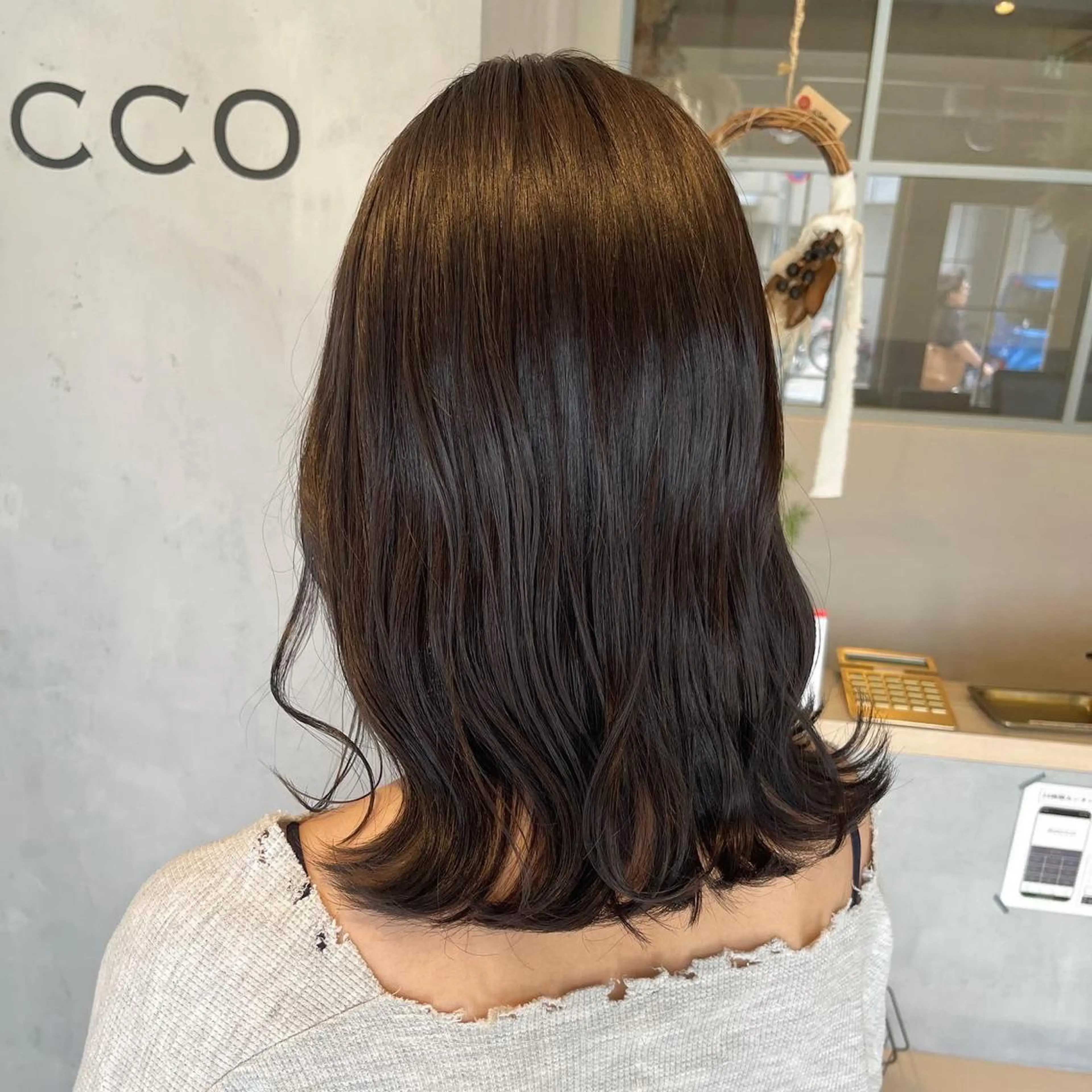 ミディアム ヘアカラー mai ROCCOのヘアスタイル
