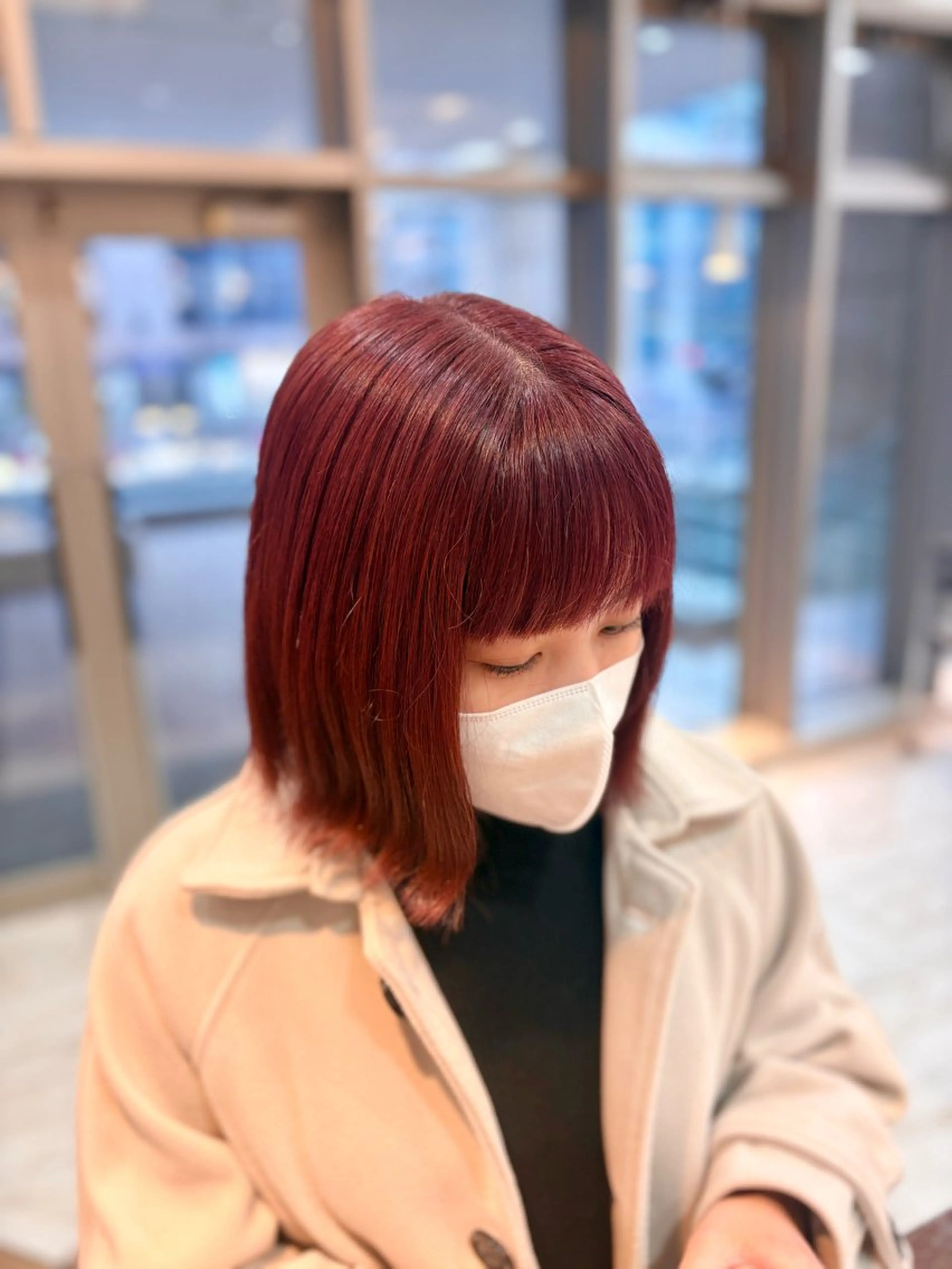 ショート ヘアカラー トリートメント 🎀透明感カラー 🐈ナズナのヘアスタイル