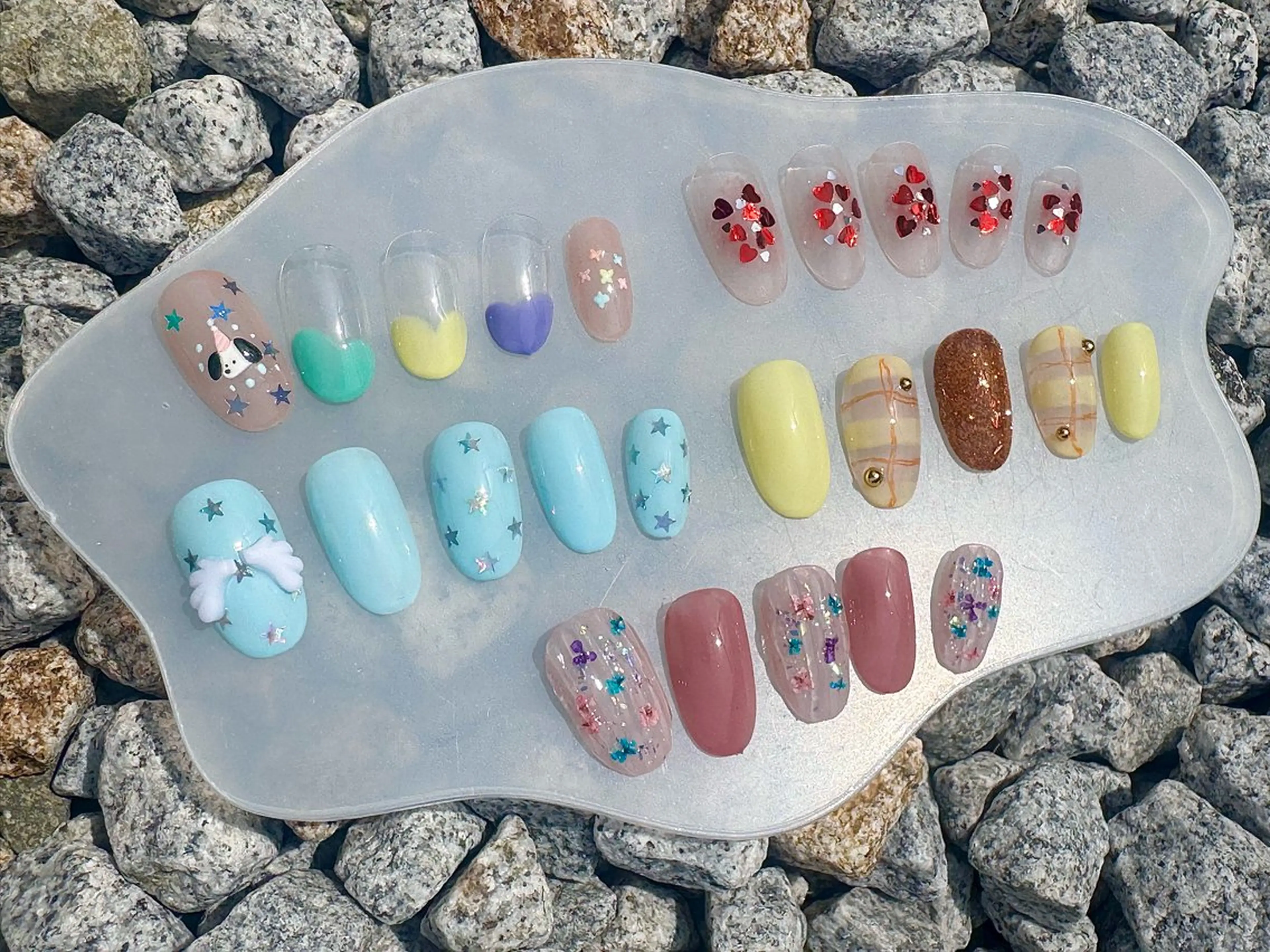 ネイル フラッシュネイル フレンチネイル グラデーション マグネットネイル LinoTino nailのネイルデザイン