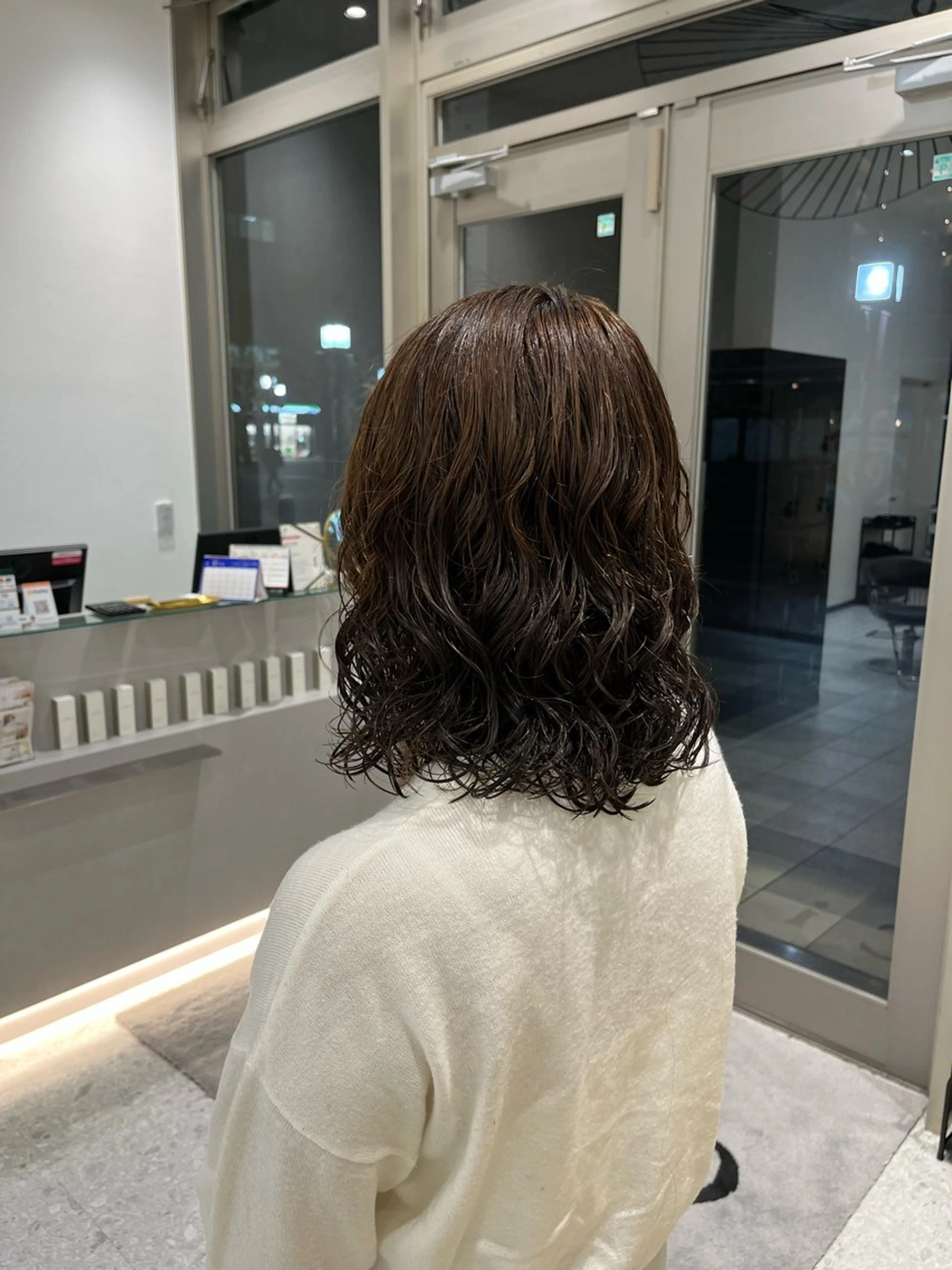 パーマ ニュアンスパーマ 曲がる縮毛矯正　爲石のヘアスタイル