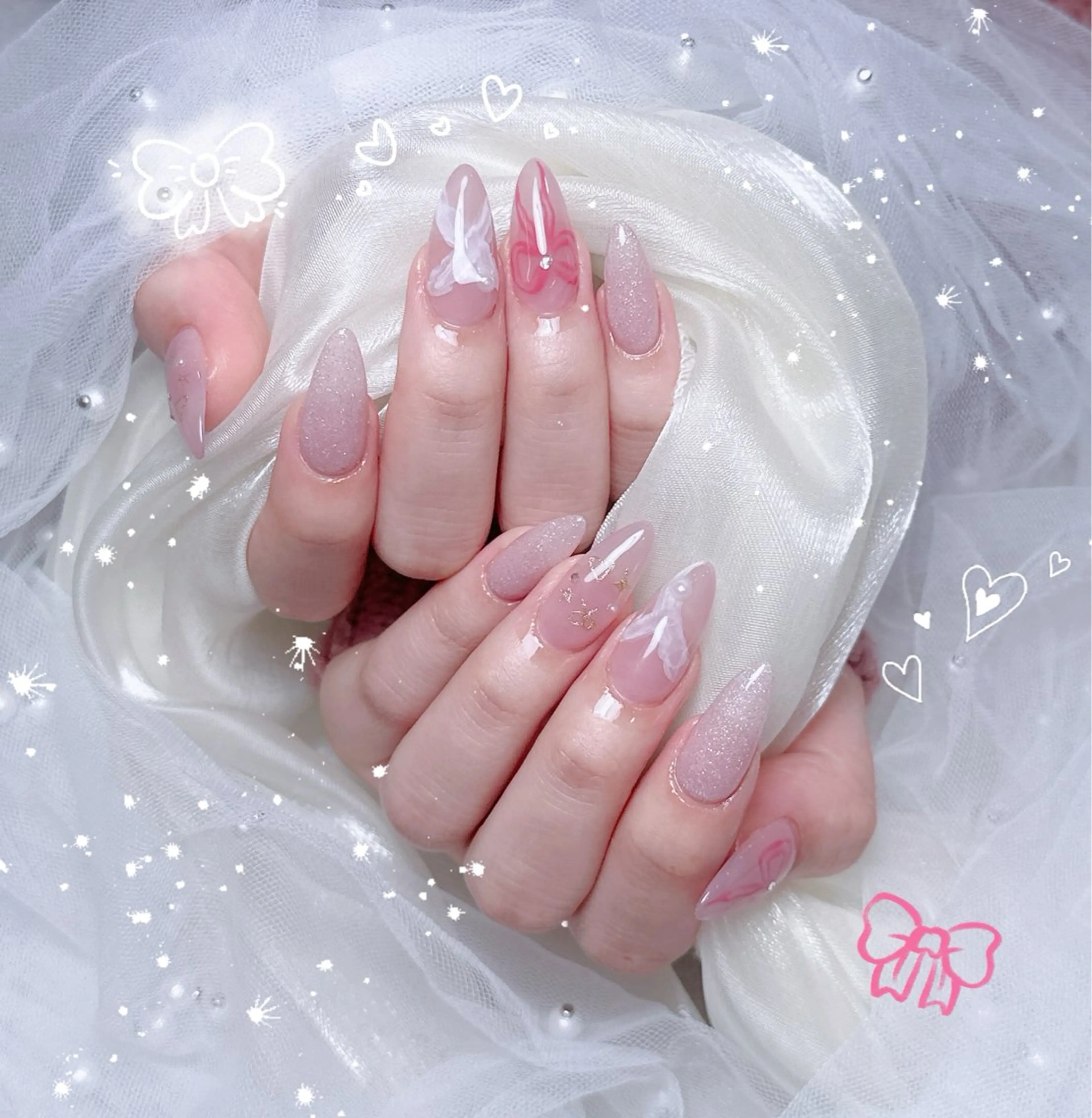 ネイル ハンドネイル ハンドケア 🎀も ものネイルデザイン
