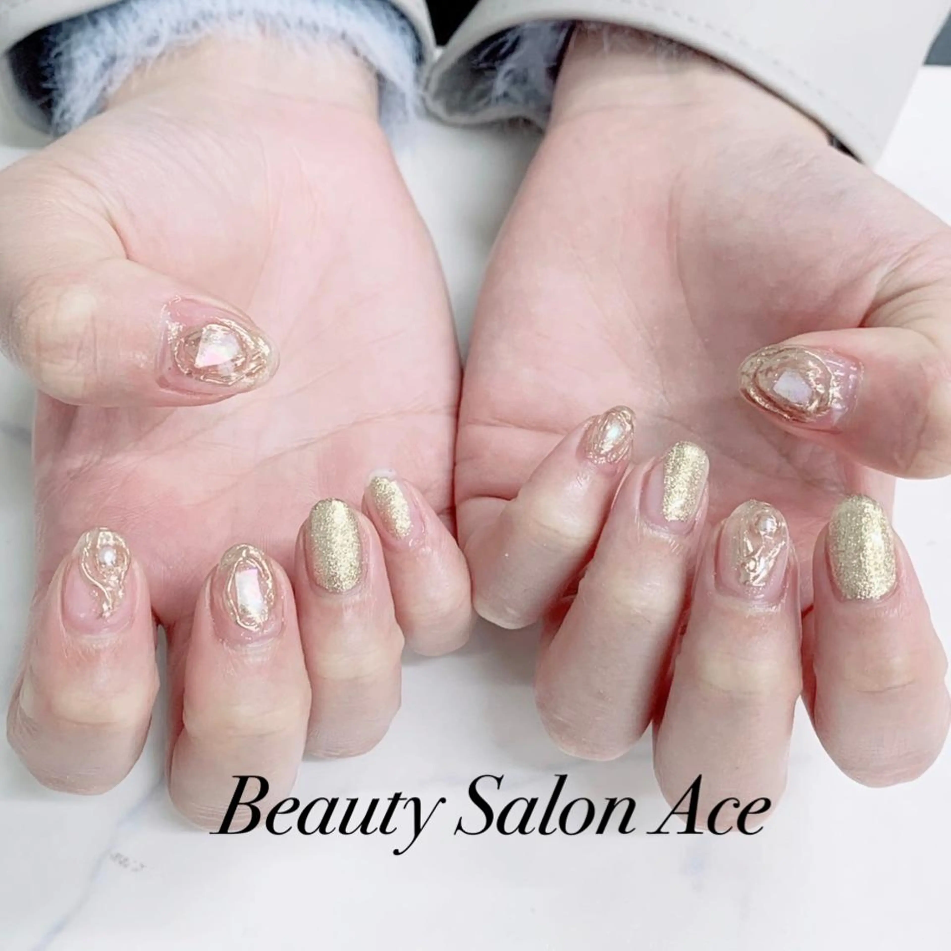 ネイル メンズネイル 春ネイル ハンドネイル ハンドケア Beauty Salon Ace(ネイルサロン エース)所属・池袋フィルイン Ace♡長さだしのネイルデザイン