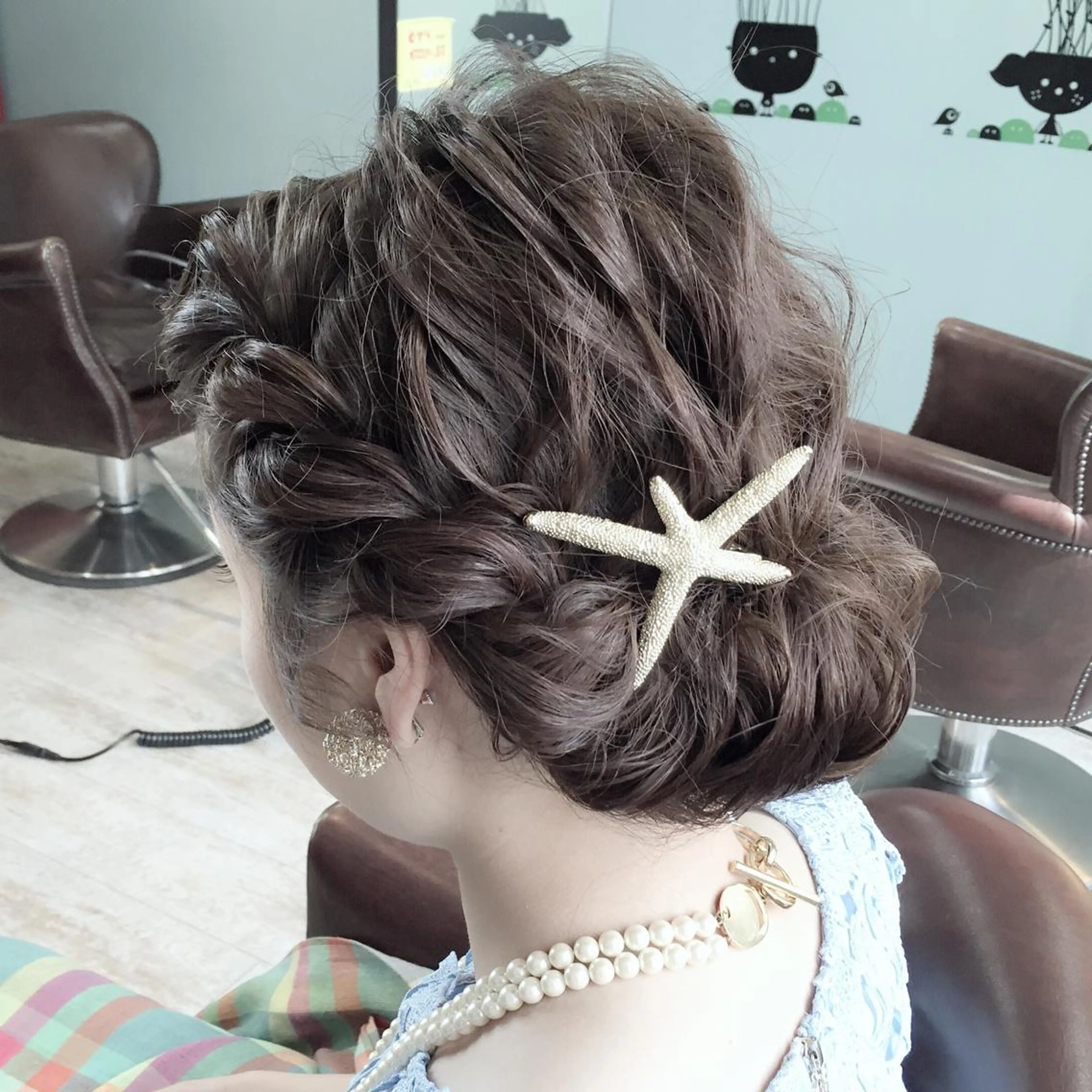 ロング カラー ヘアアレンジ イシハラ アズサのヘアスタイル