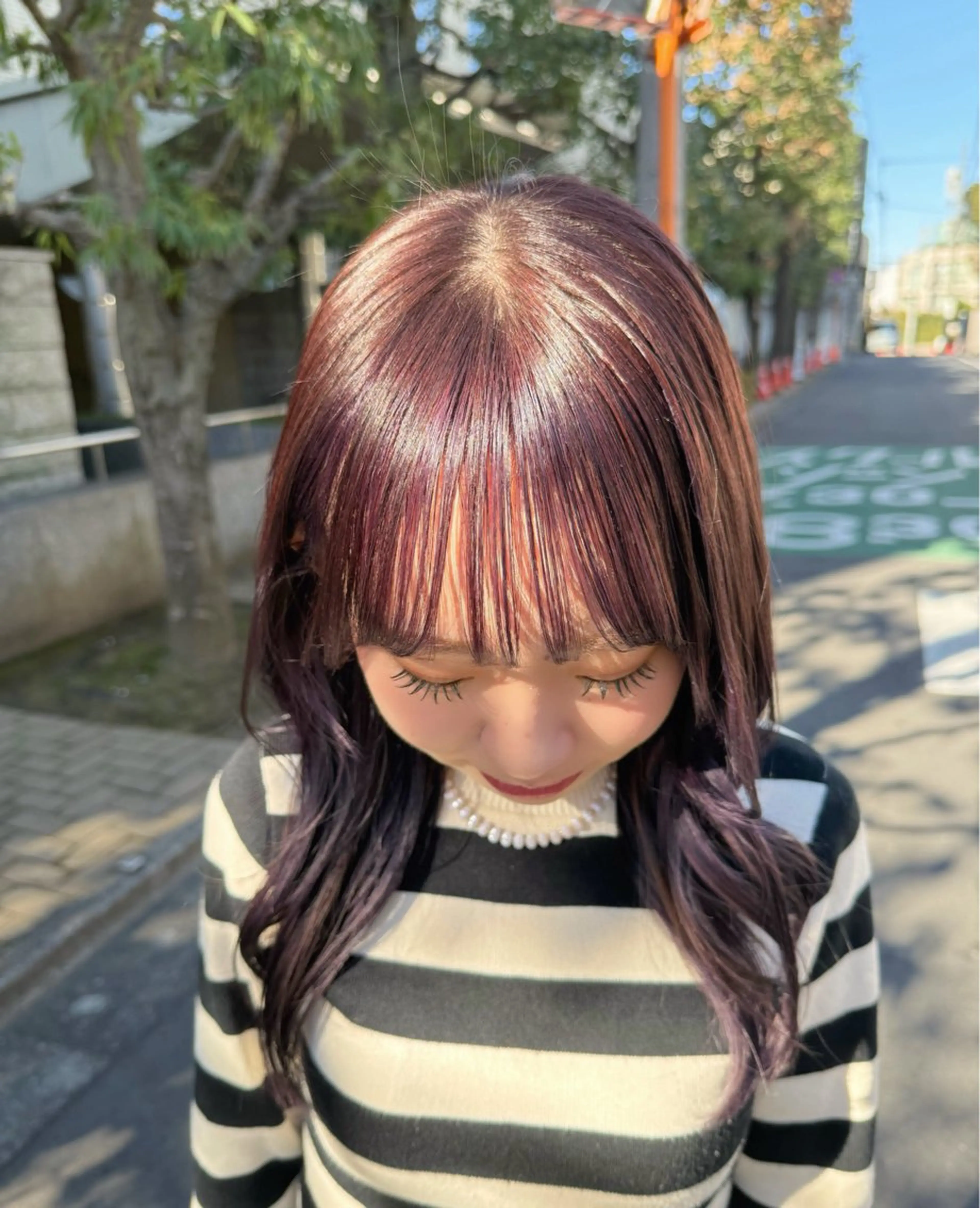 ミディアム カラー 🪐美髪✖️艶カラー 加野彩果🪐のヘアスタイル