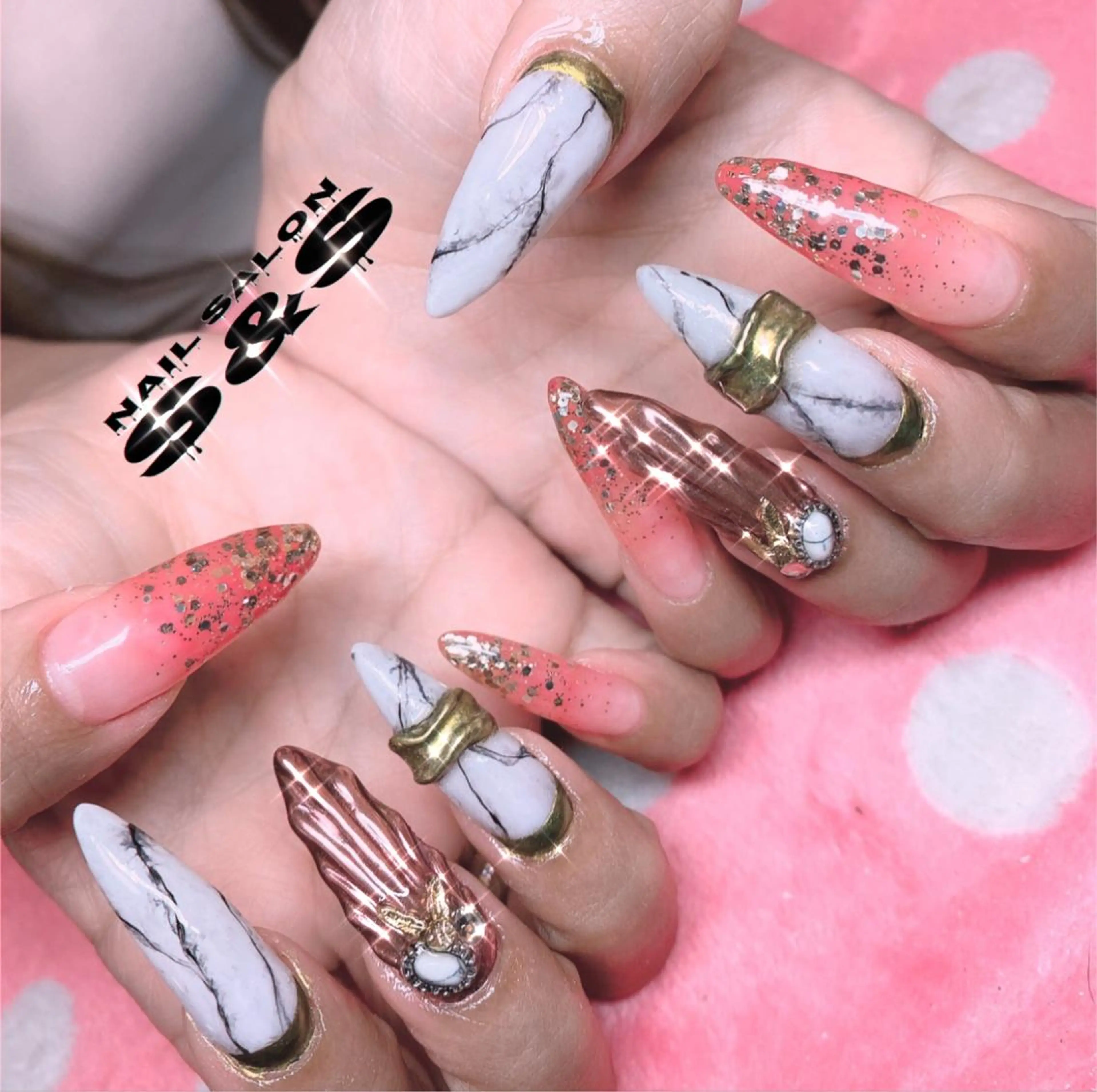 ネイル 長さ出し メンズネイル 持ち込み スカルプネイル S&S 村田小百合のネイルデザイン