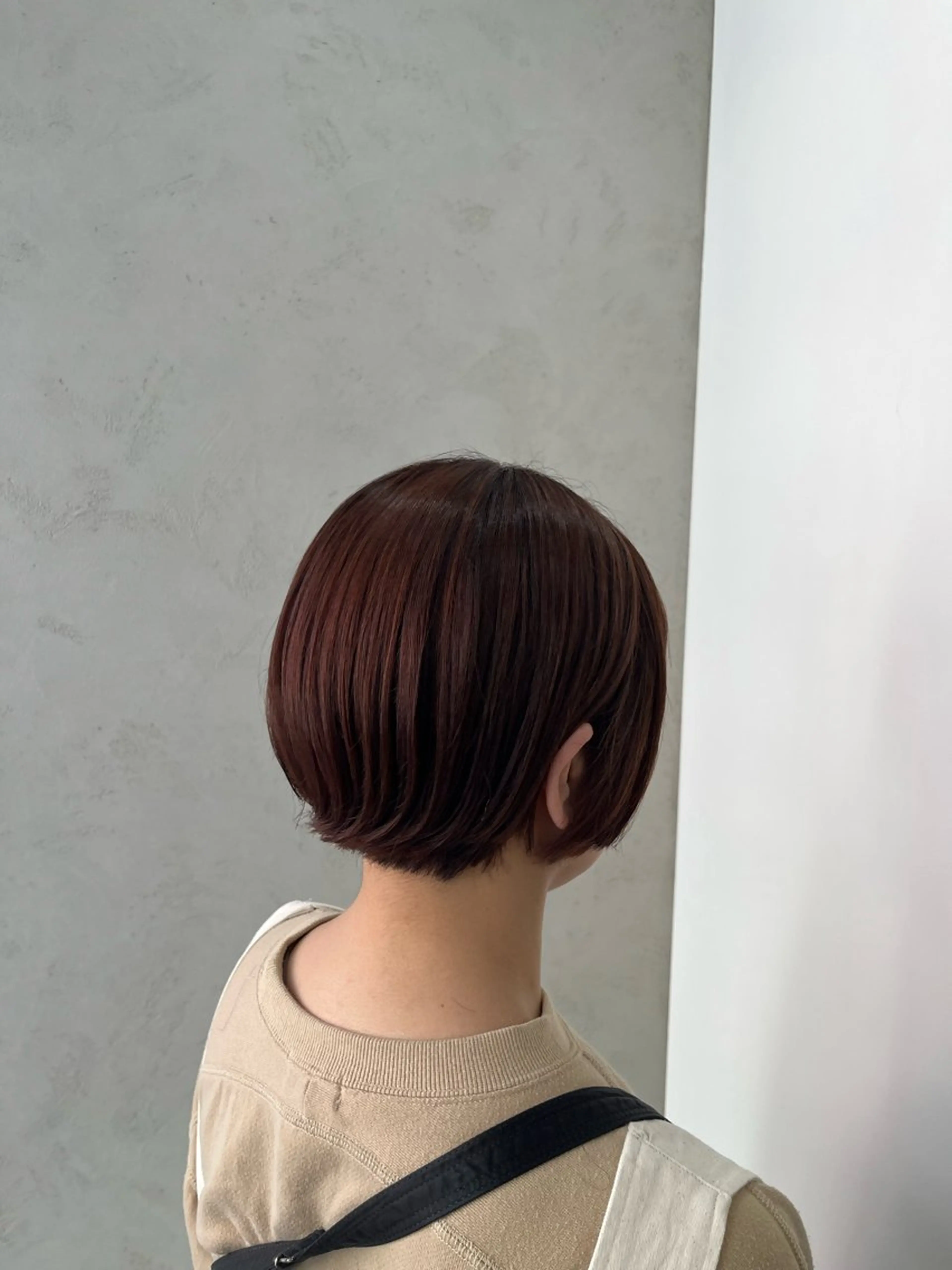 ショート カラー カット ヘアカラー ブリーチなし透明感 カラー✨横山 佳希のヘアスタイル