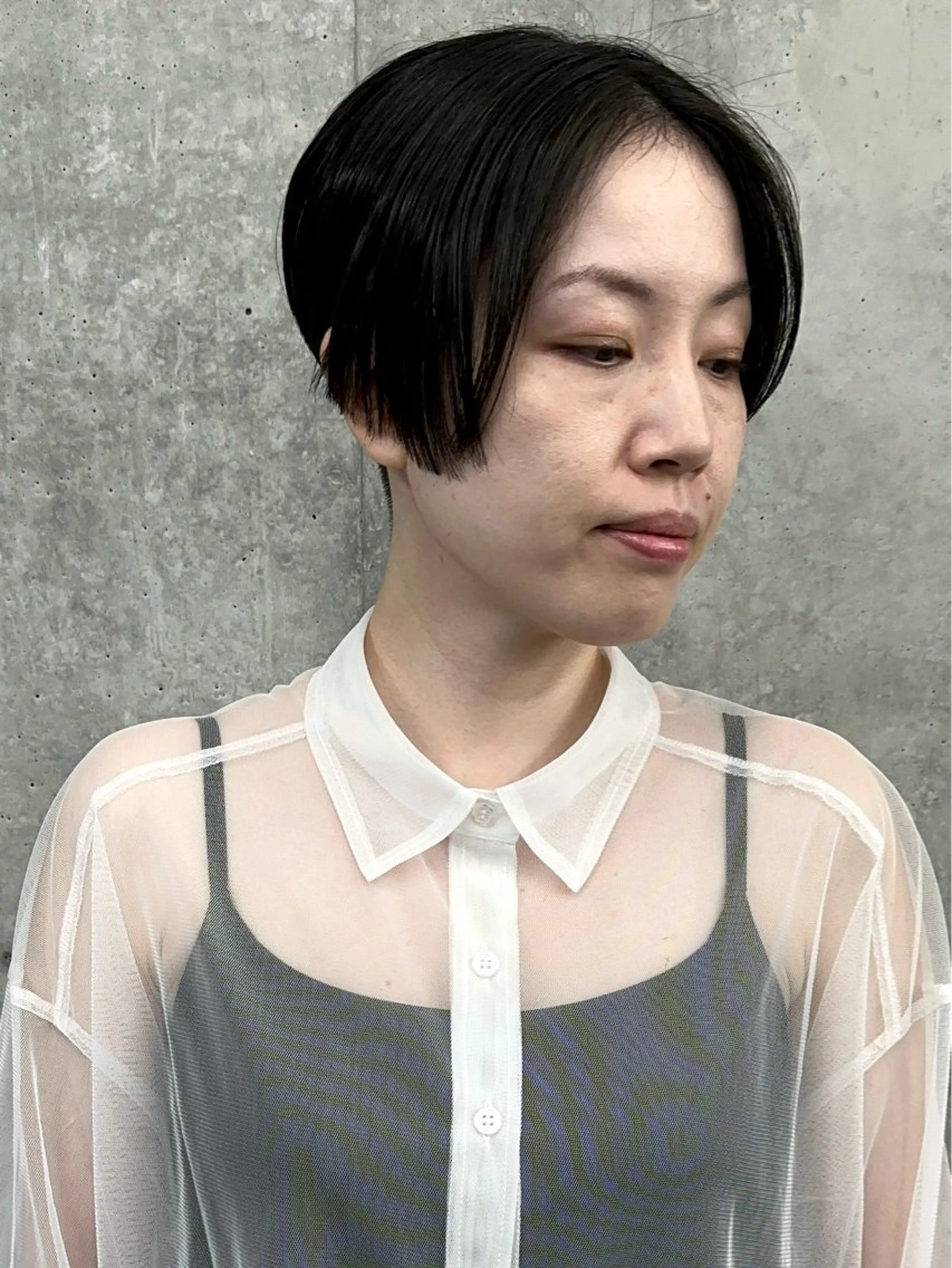 ショート ショートヘア 刈り上げ カット トリートメント ヘッドスパ とうい/パーマボブ/ くせ毛/丸みボブのヘアスタイル