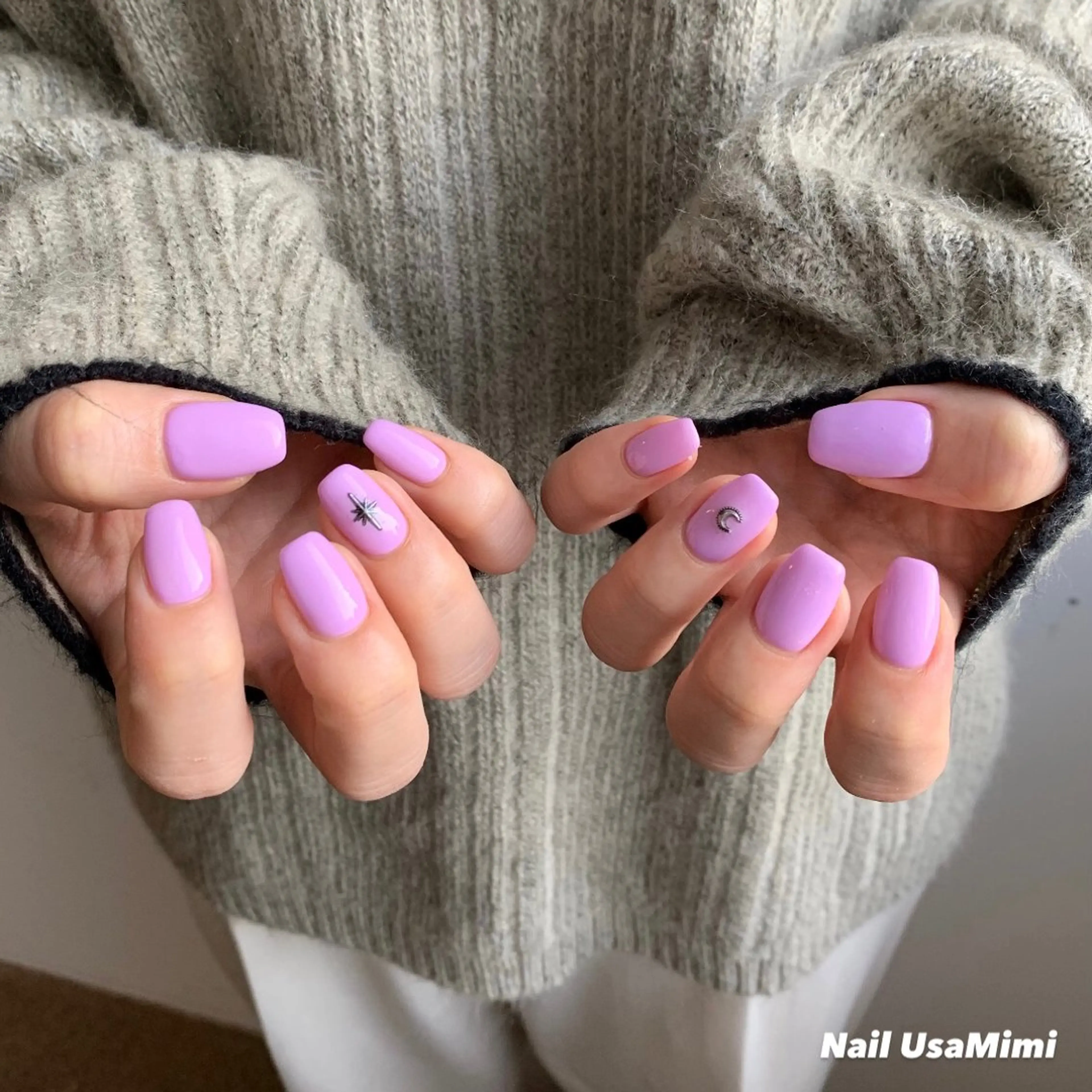 ネイル ジェルネイル マグネットネイル 持ち込み ワンカラーネイル パラジェル 本町ネイルNail UsaMimiのネイルデザイン