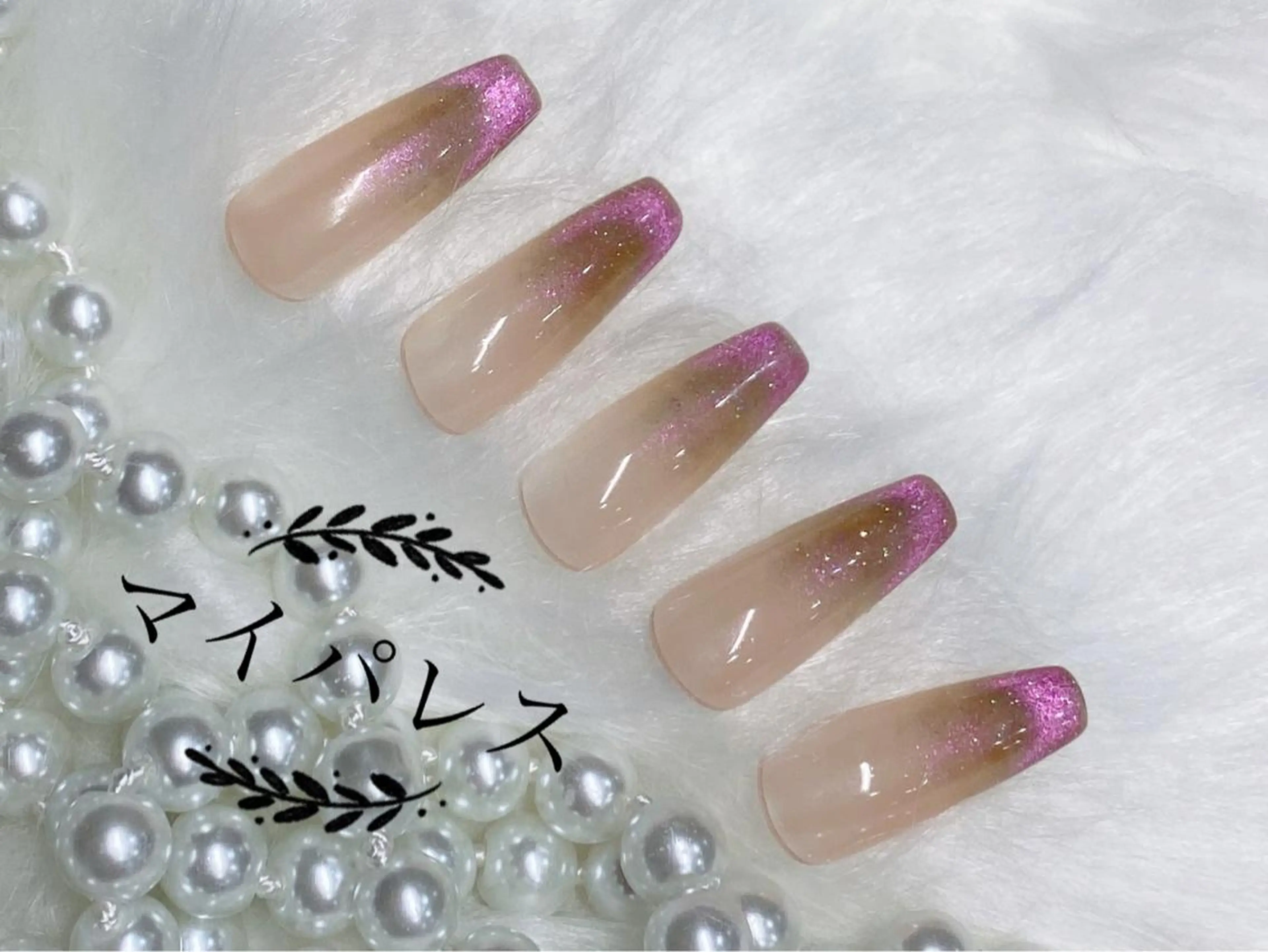 ネイル フレンチネイル マグネットネイル マグネットフレンチ Yuis Nailスカルプ専門のネイルデザイン