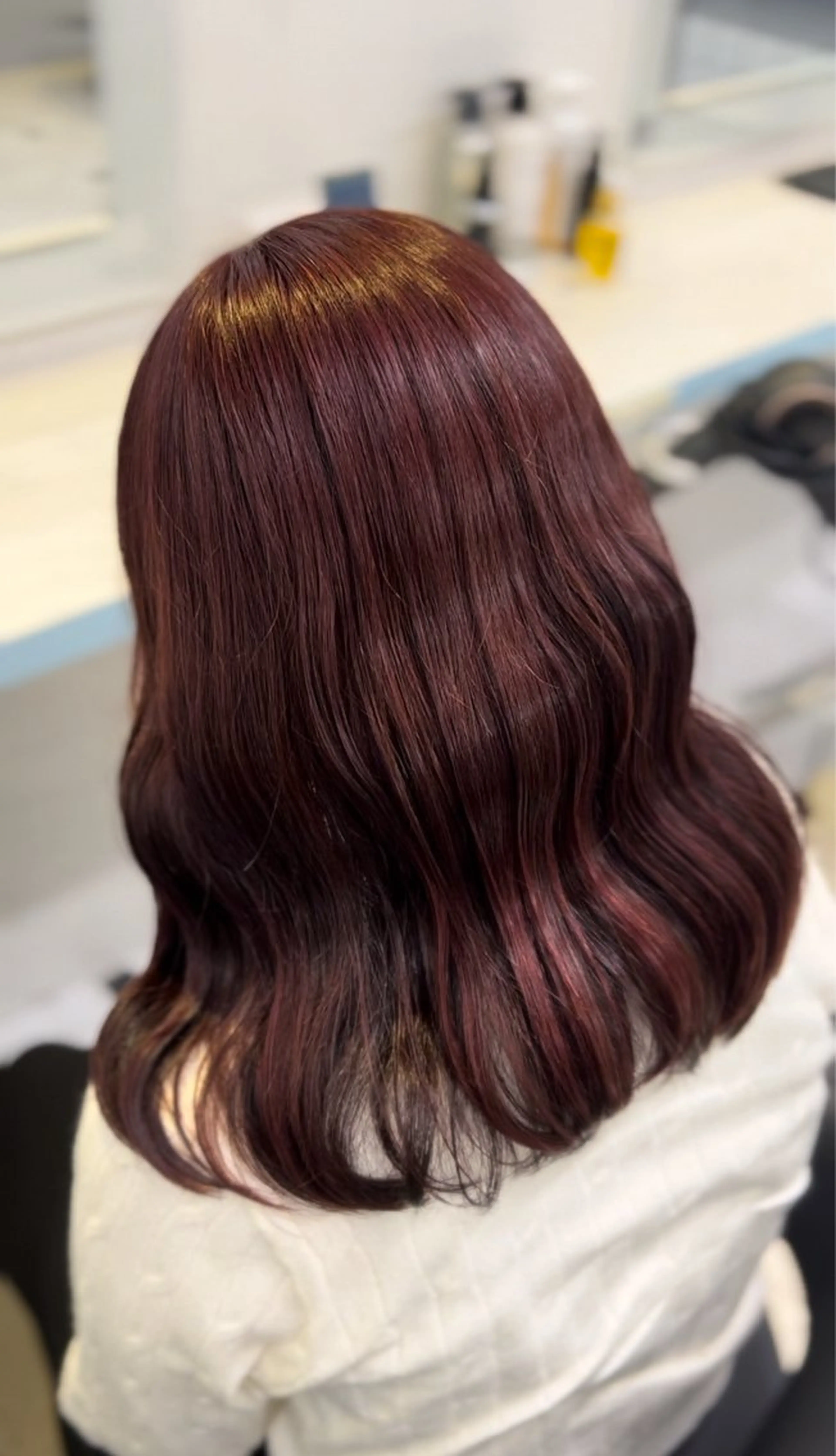 セミロング ふんわり🐏ガーリー ベージュ🤎こころのヘアスタイル