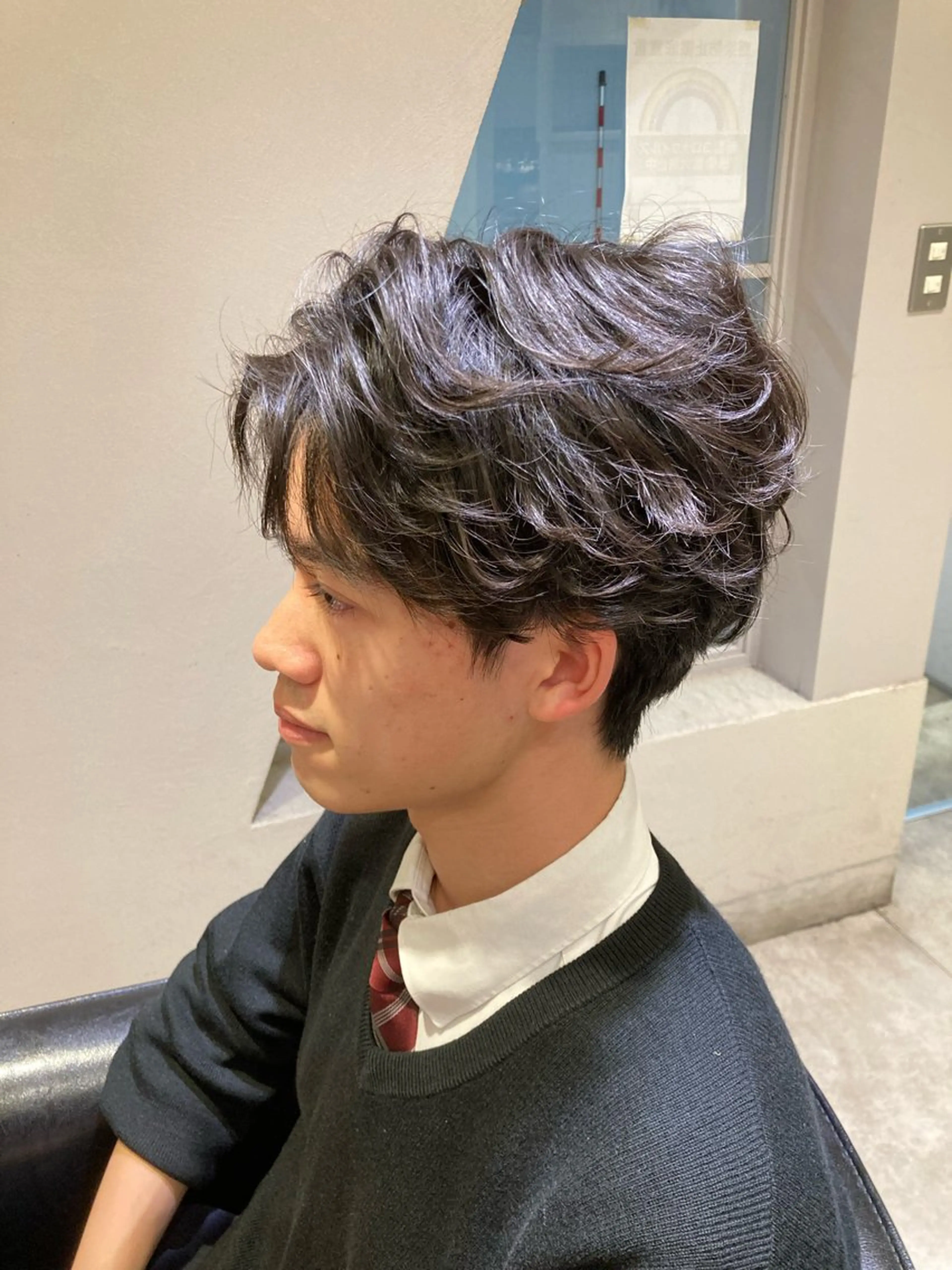 メンズ フェザーパーマ マッシュ メンズパーマ shell国分寺所属・男のスタイル革命 健太郎✂︎のヘアスタイル