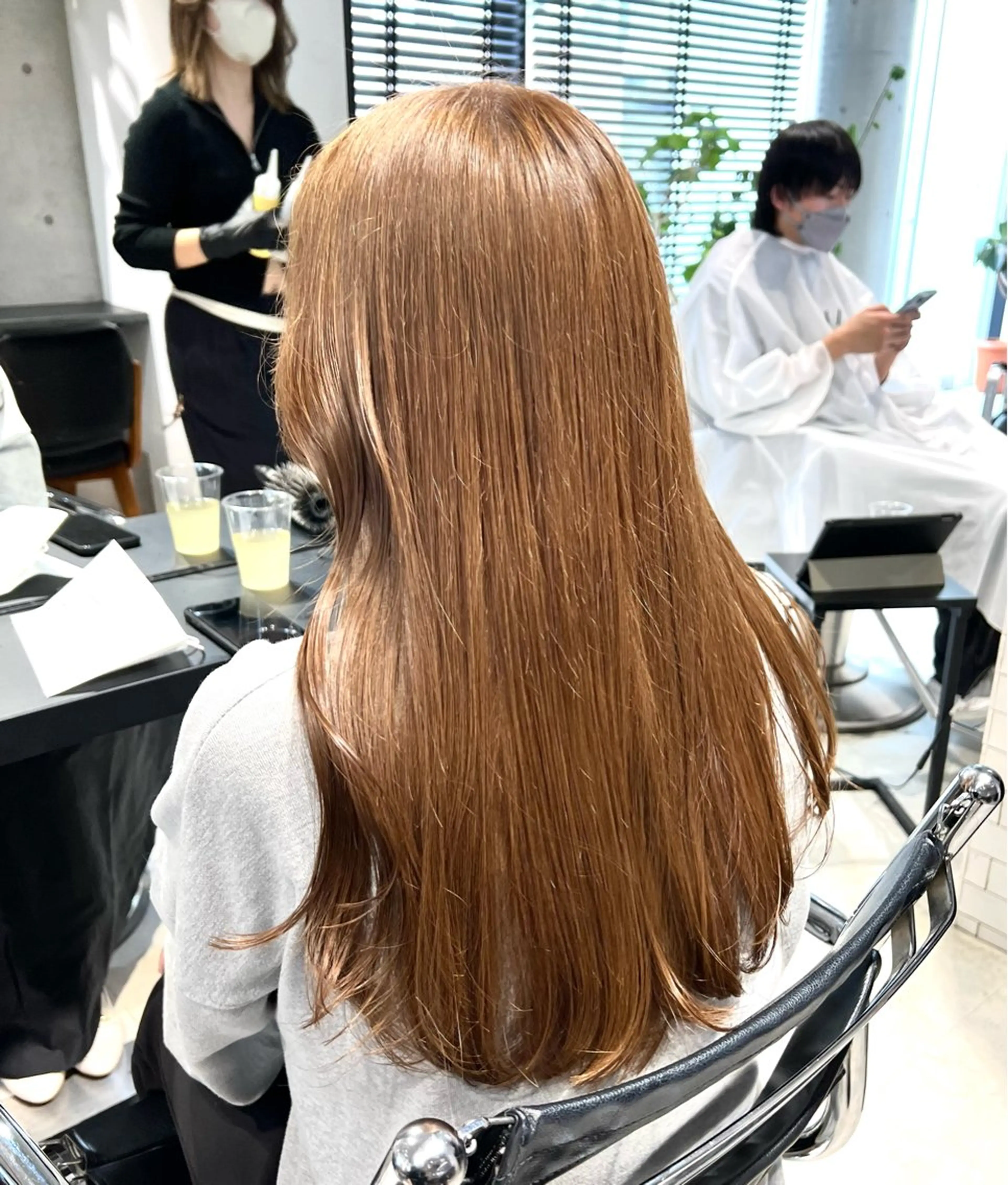 セミロング カラー カット ヘアカラー トリートメント 透明感/艶カラー 🌿KANTA🌿のヘアスタイル