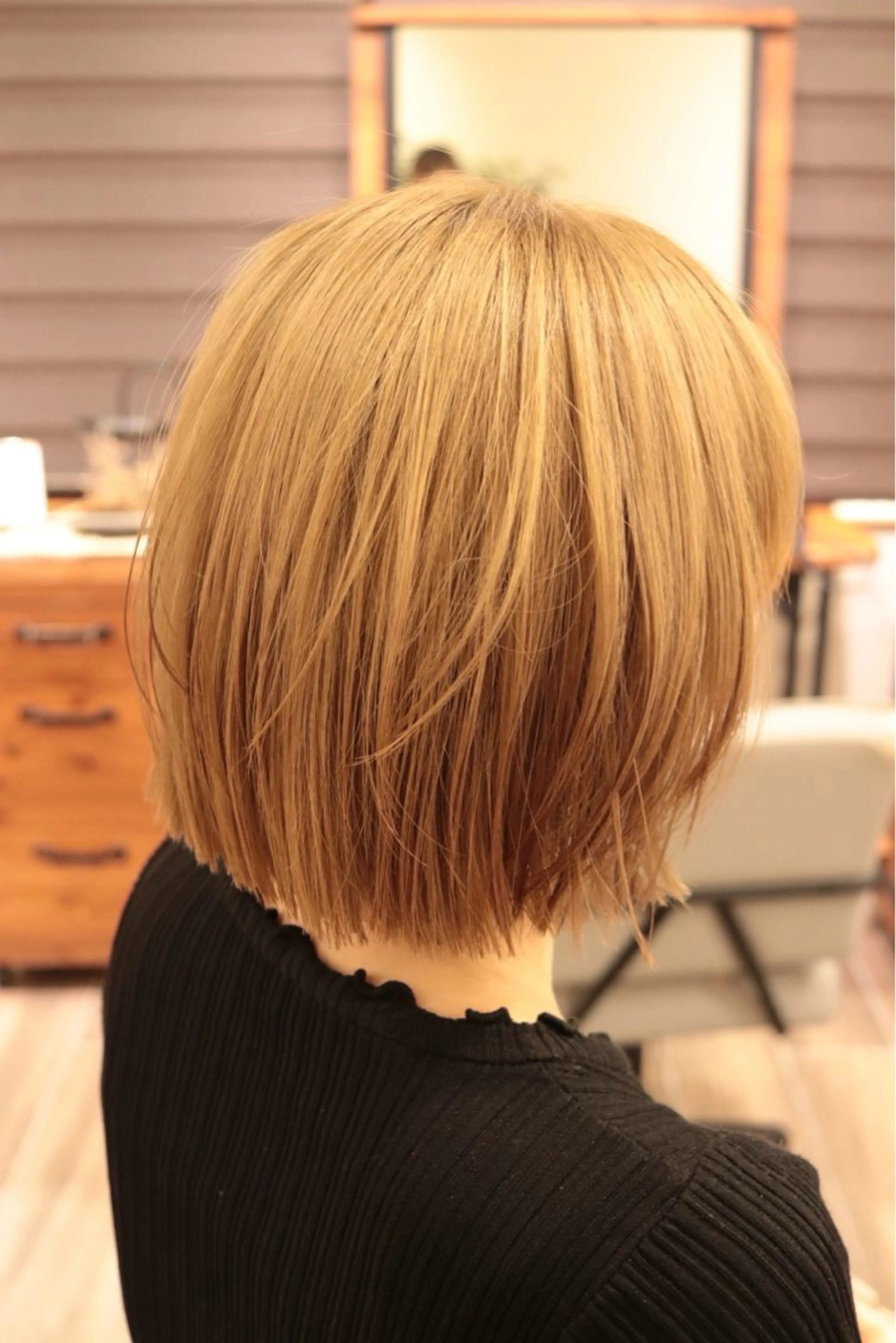ショート ボブ くびれヘア レイヤーカット カット shampoo hair salon所属・🫧レイヤー/透明感 カラー/Ryukaのヘアスタイル