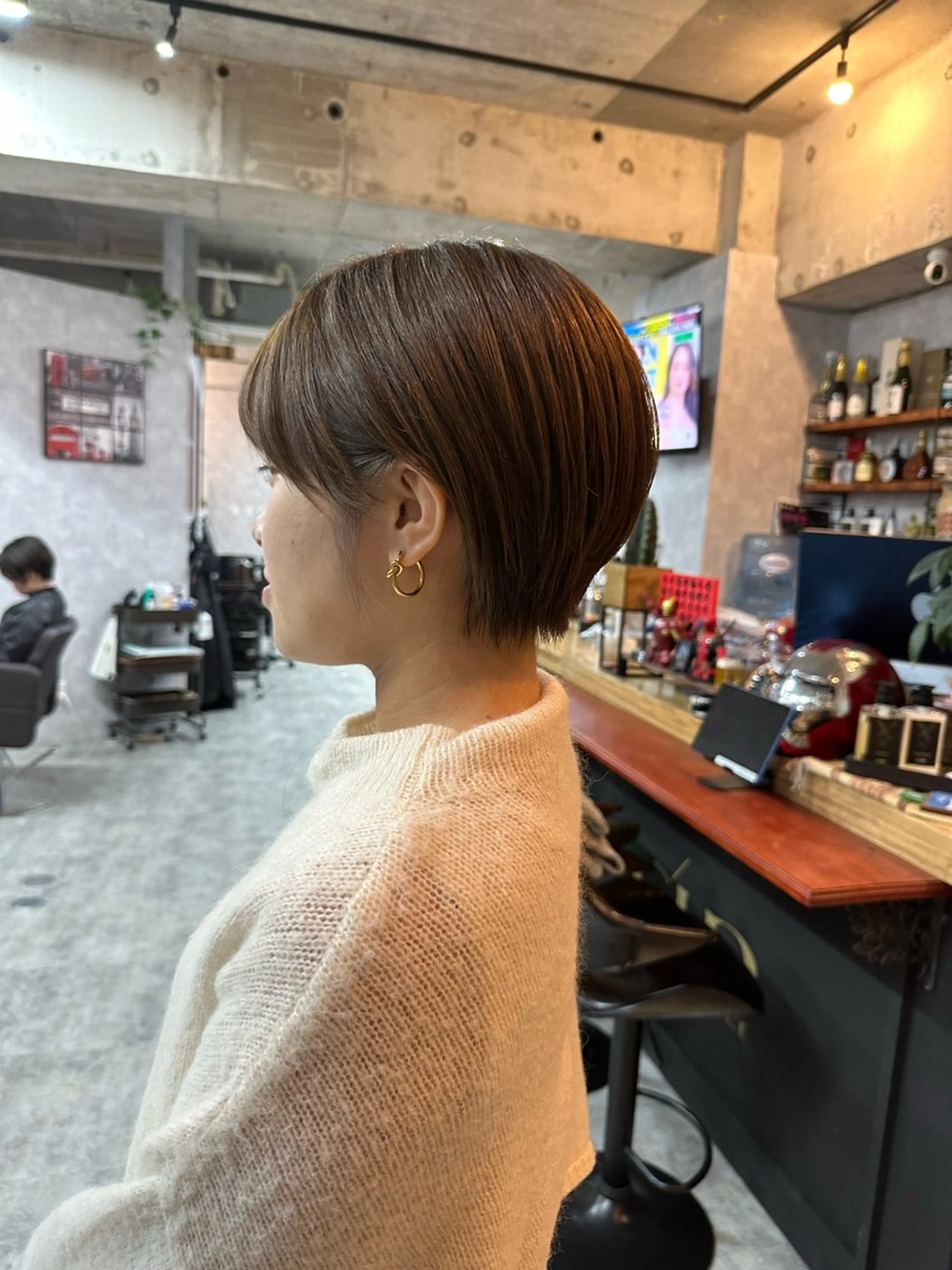 ショート 切りっぱなしボブ ショートボブ ハンサムショート 丸みショート ボブ カット ヘアカラー トリートメント C’LD hair  produce /シールドヘア所属・モテ髪/ボブ/ショー ト/アダチフウトのヘアスタイル