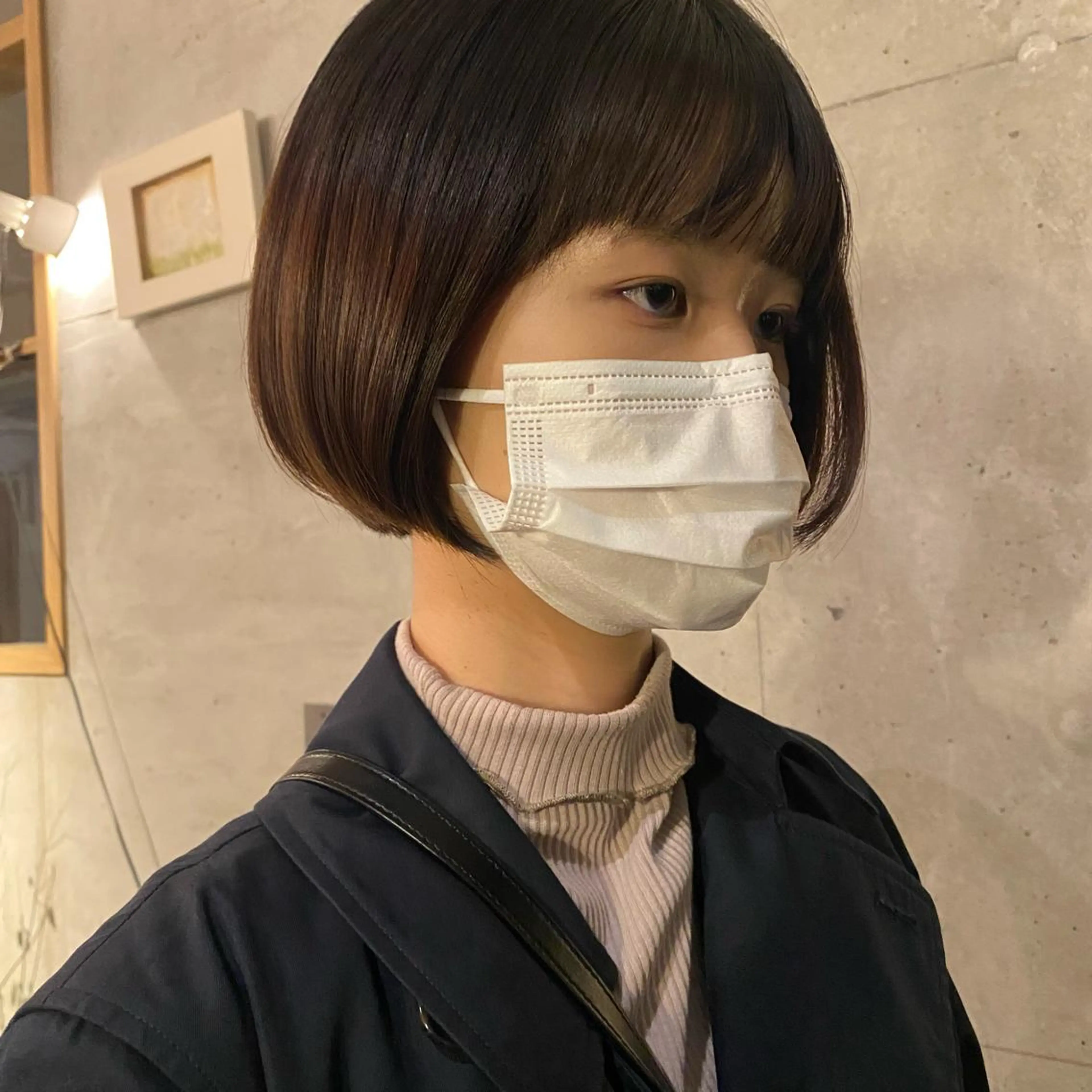 ミディアム ボブ カット ウツワ所属・田中 南帆のヘアスタイル