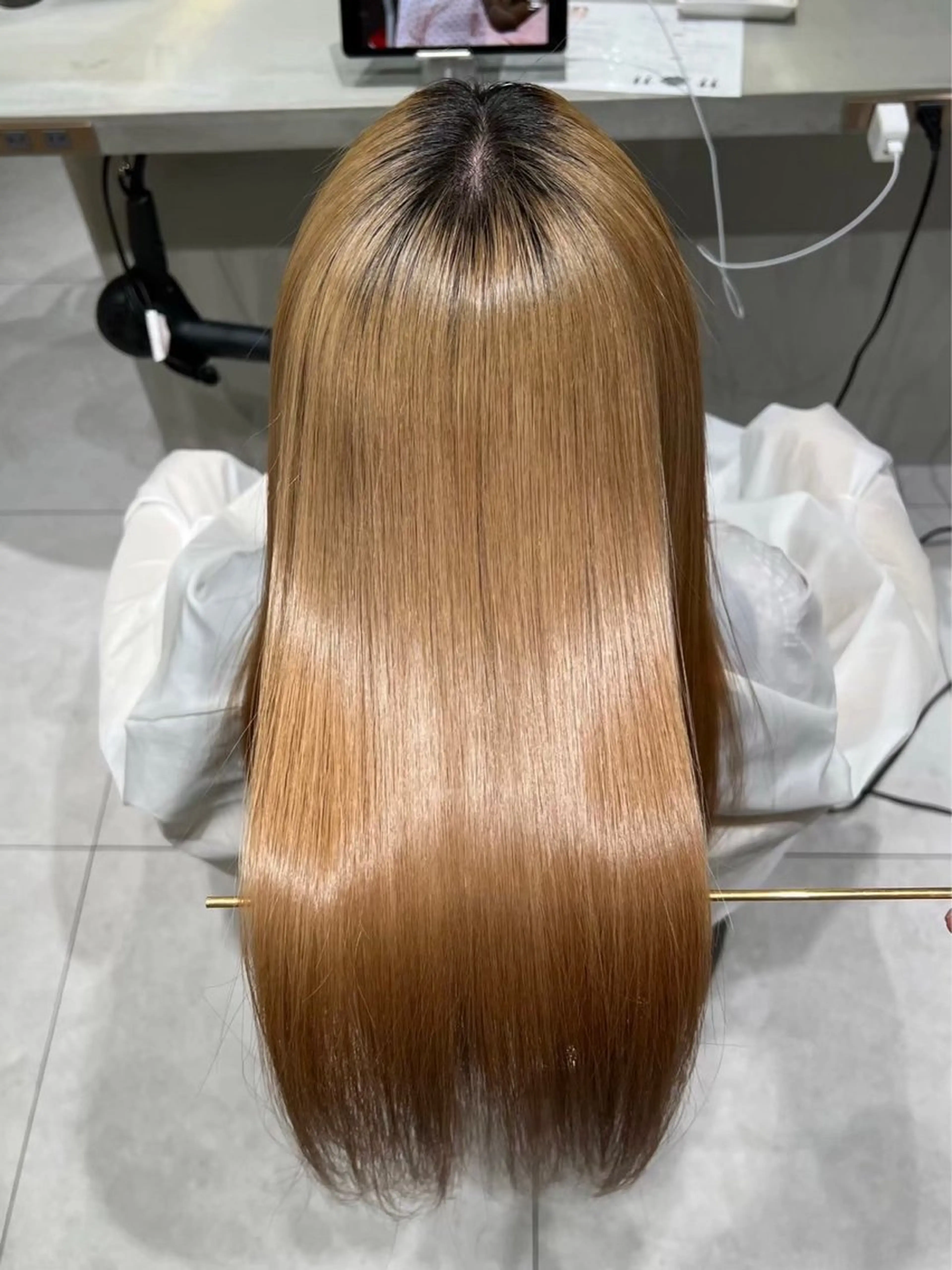 ロング 髪質改善 トリートメント トリートメント Lond Role所属・ブリーチなしカラー shizuka🎀のヘアスタイル