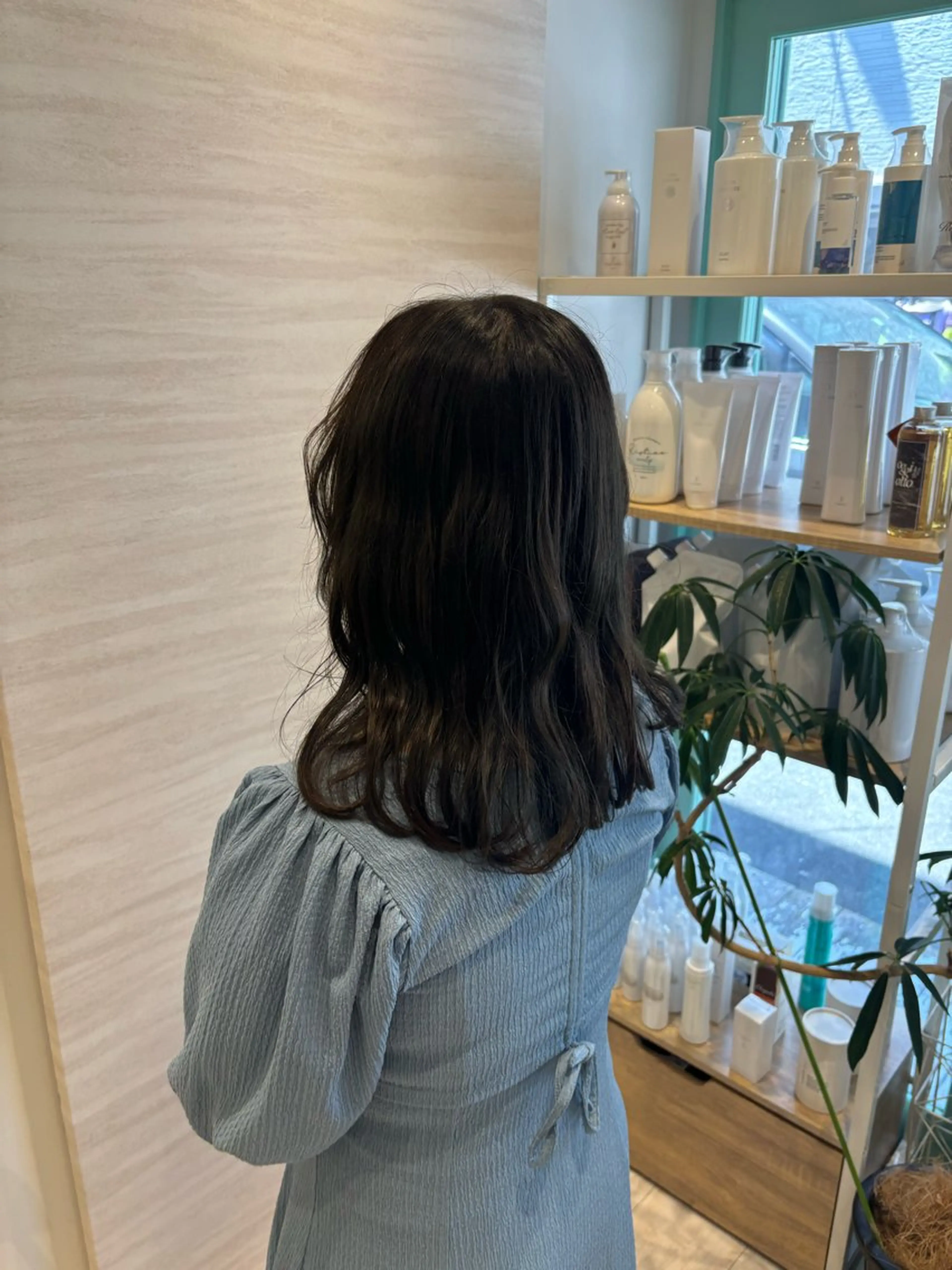 ミディアム カラー グレージュ オリーブグレージュ オリーブグレー Ｆ.まひろ🎀 暖色カラー／ベージュのヘアスタイル