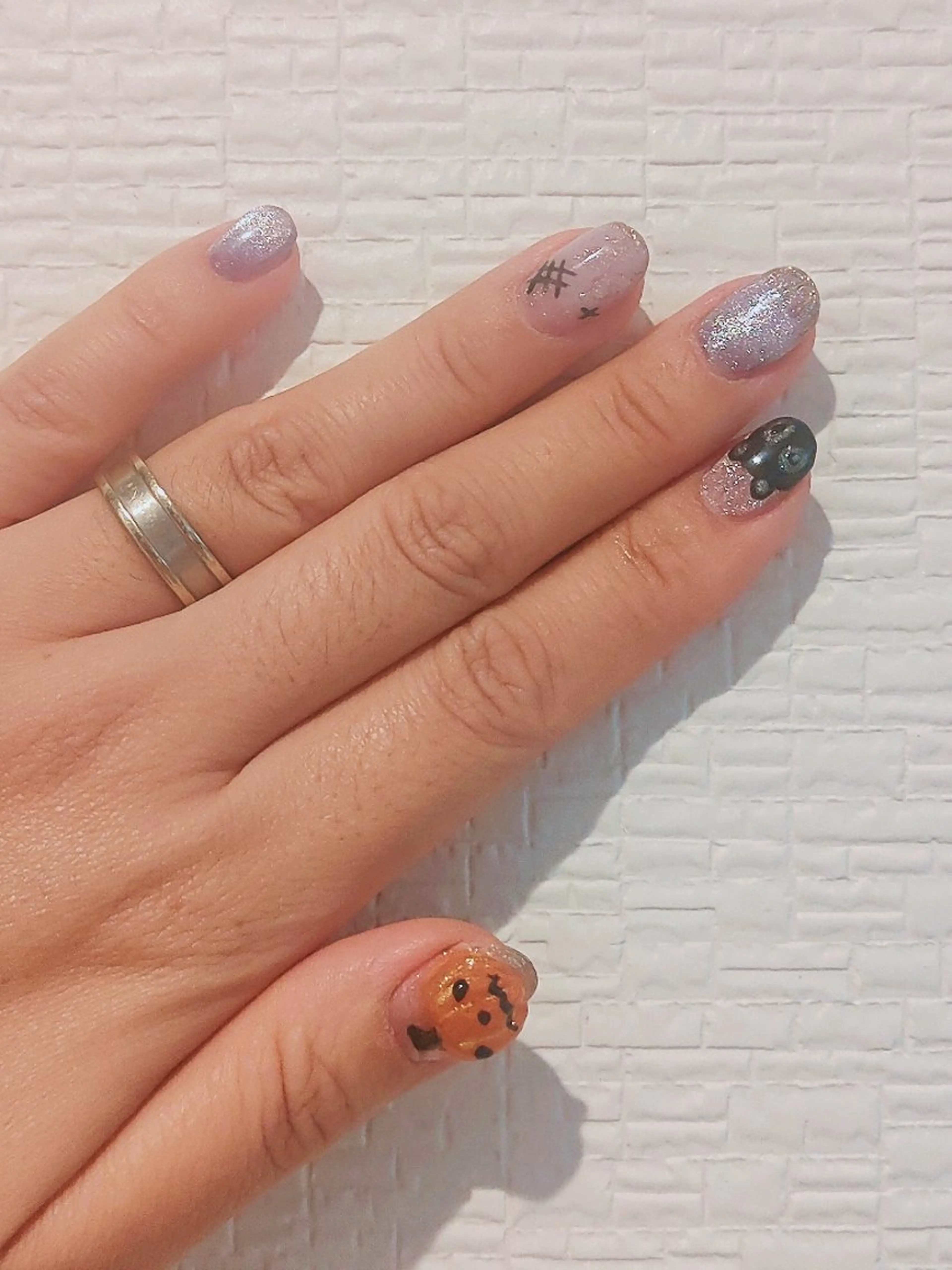 ネイル ハロウィン sunny nail もっちのネイルデザイン