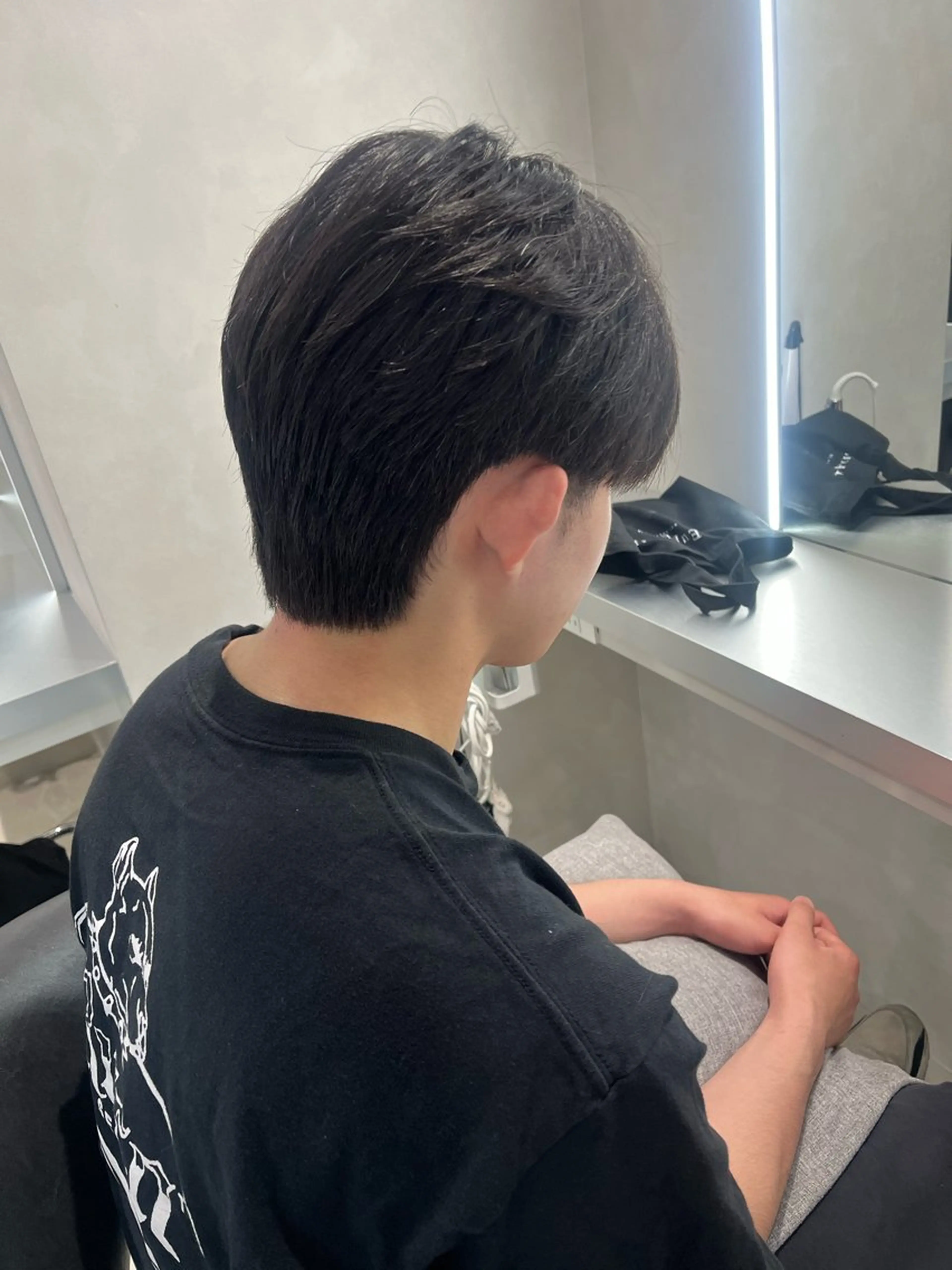 メンズ カット パーマ 韓国メンズ特化 ダウン・毛流れパーマのヘアスタイル