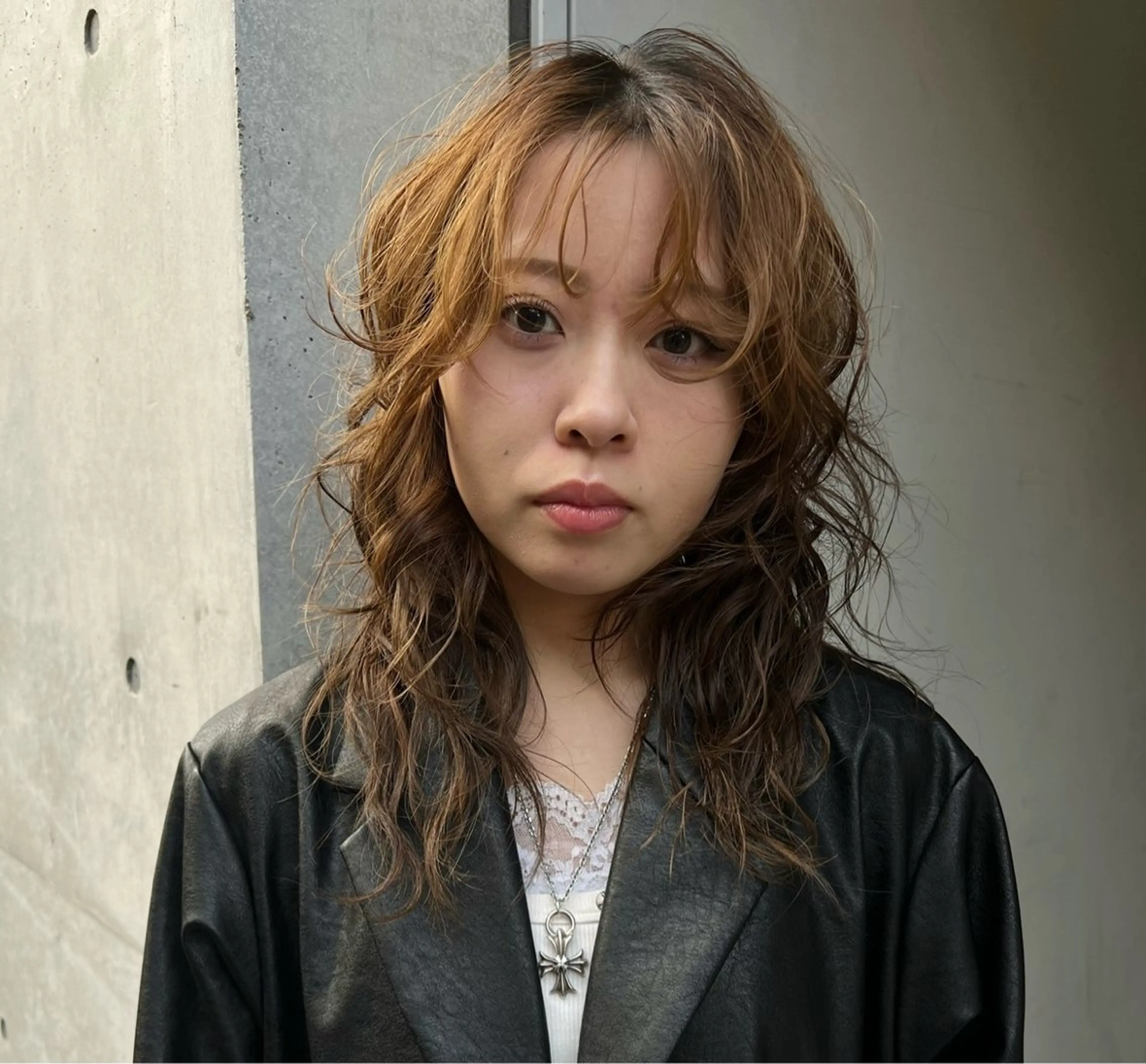 セミロング レイヤーカット カット レイヤー／デザイン カット／ヒナノのヘアスタイル