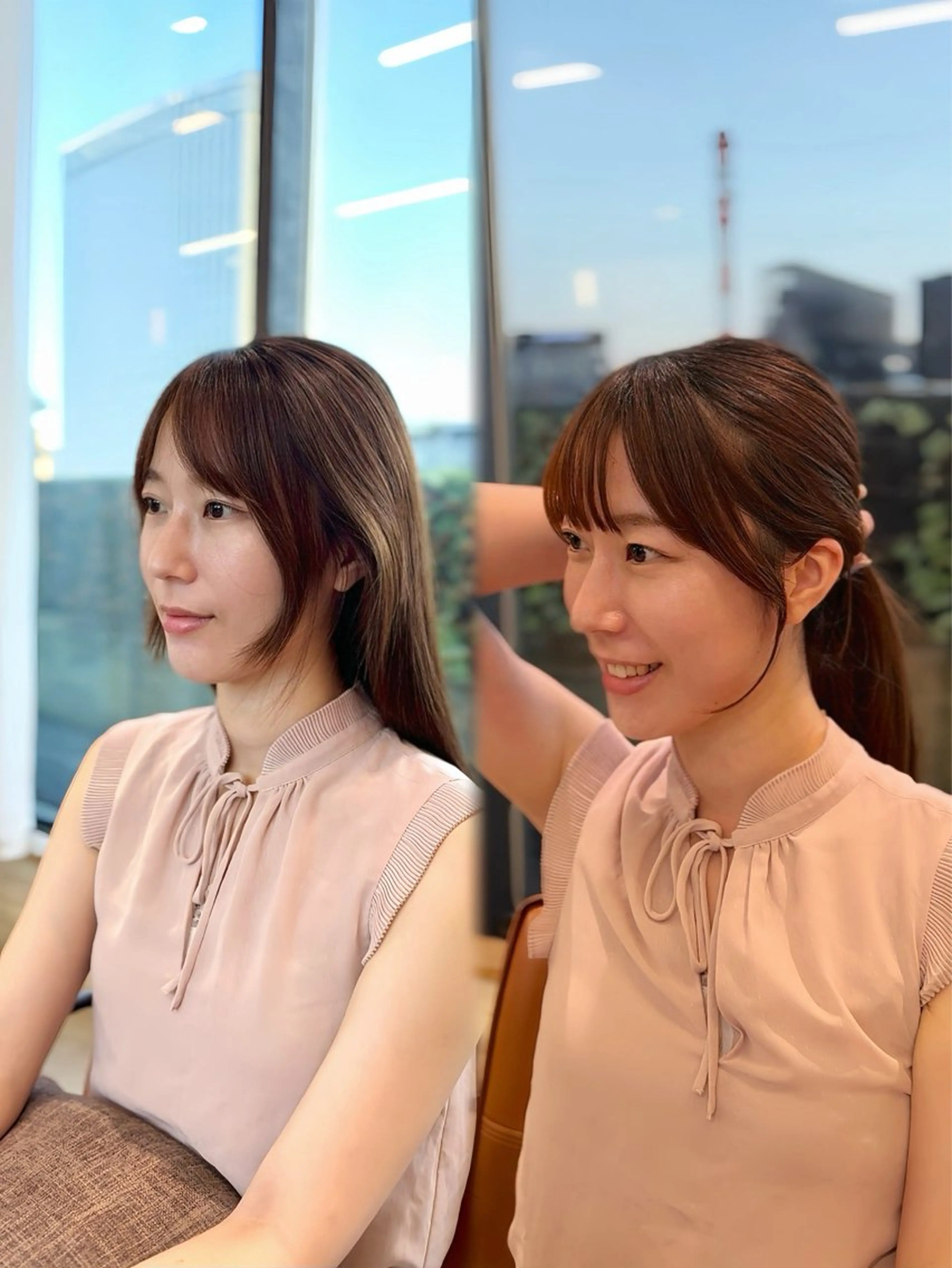 セミロング 顔周りカット カット ヘアカラー 髪質改善カラー専門/ 似合わせカット/といのヘアスタイル