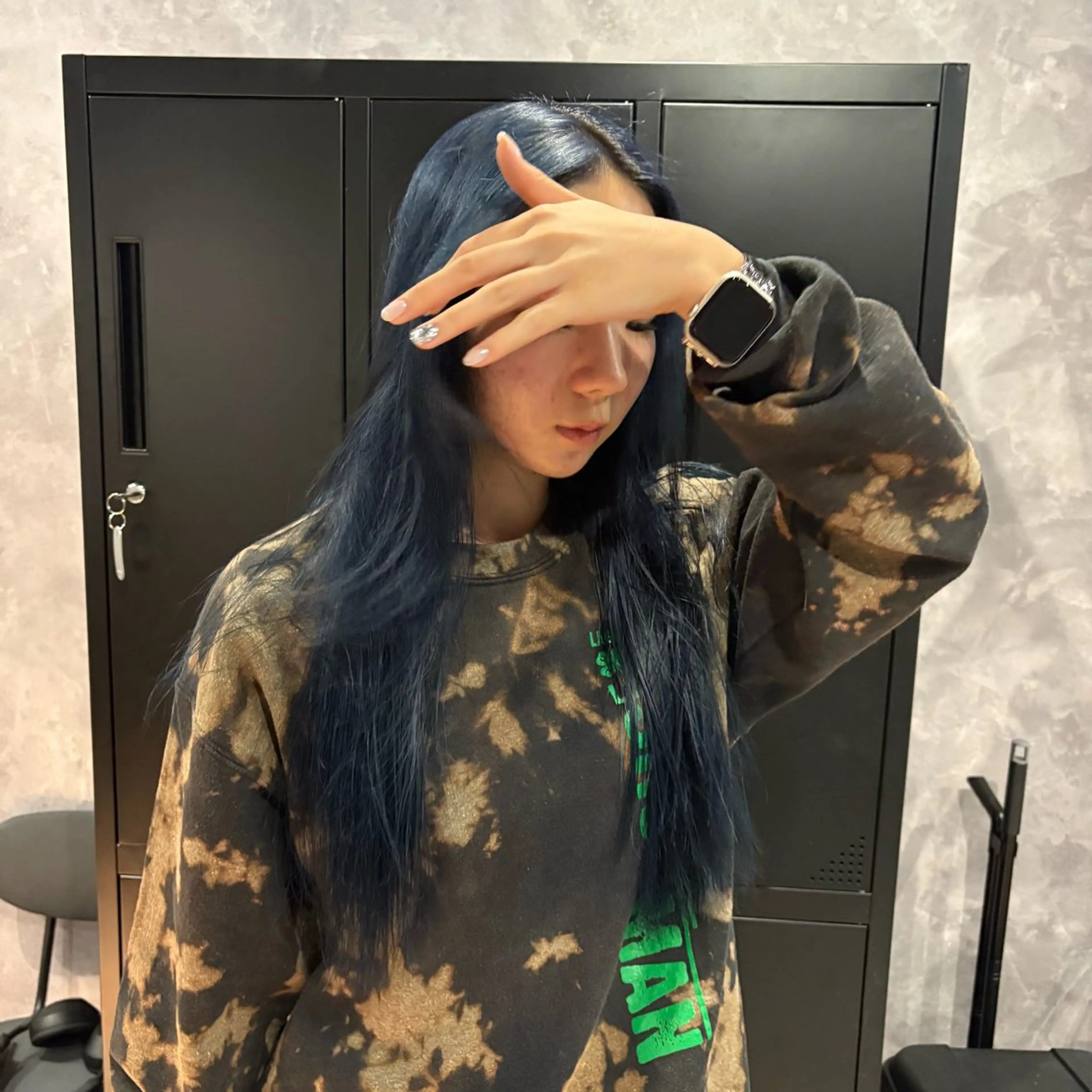 ロング カラー ヘアカラー トリートメント nameless miichiのヘアスタイル