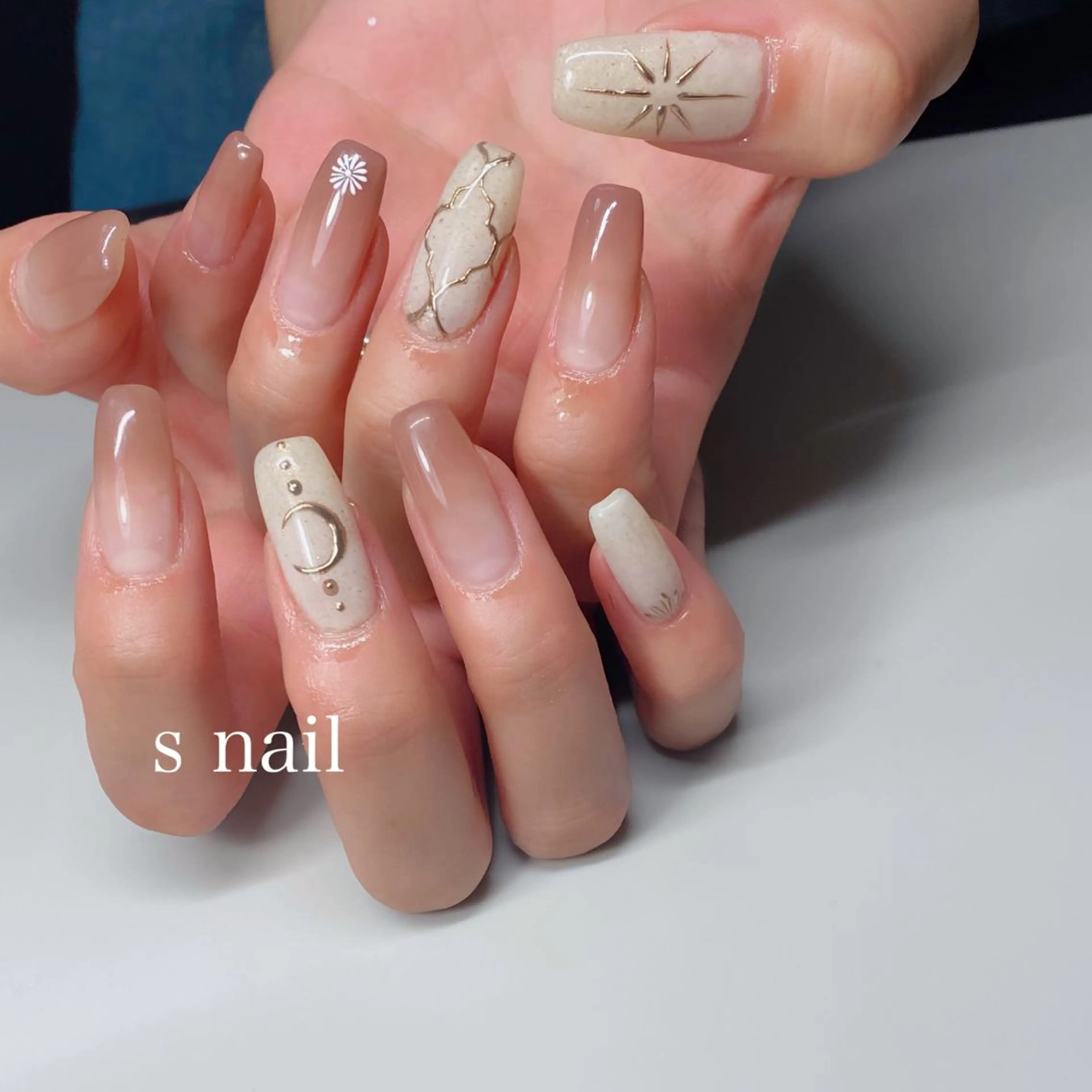 ネイル アートネイル ハンドネイル s nail さとよしみゆきのネイルデザイン