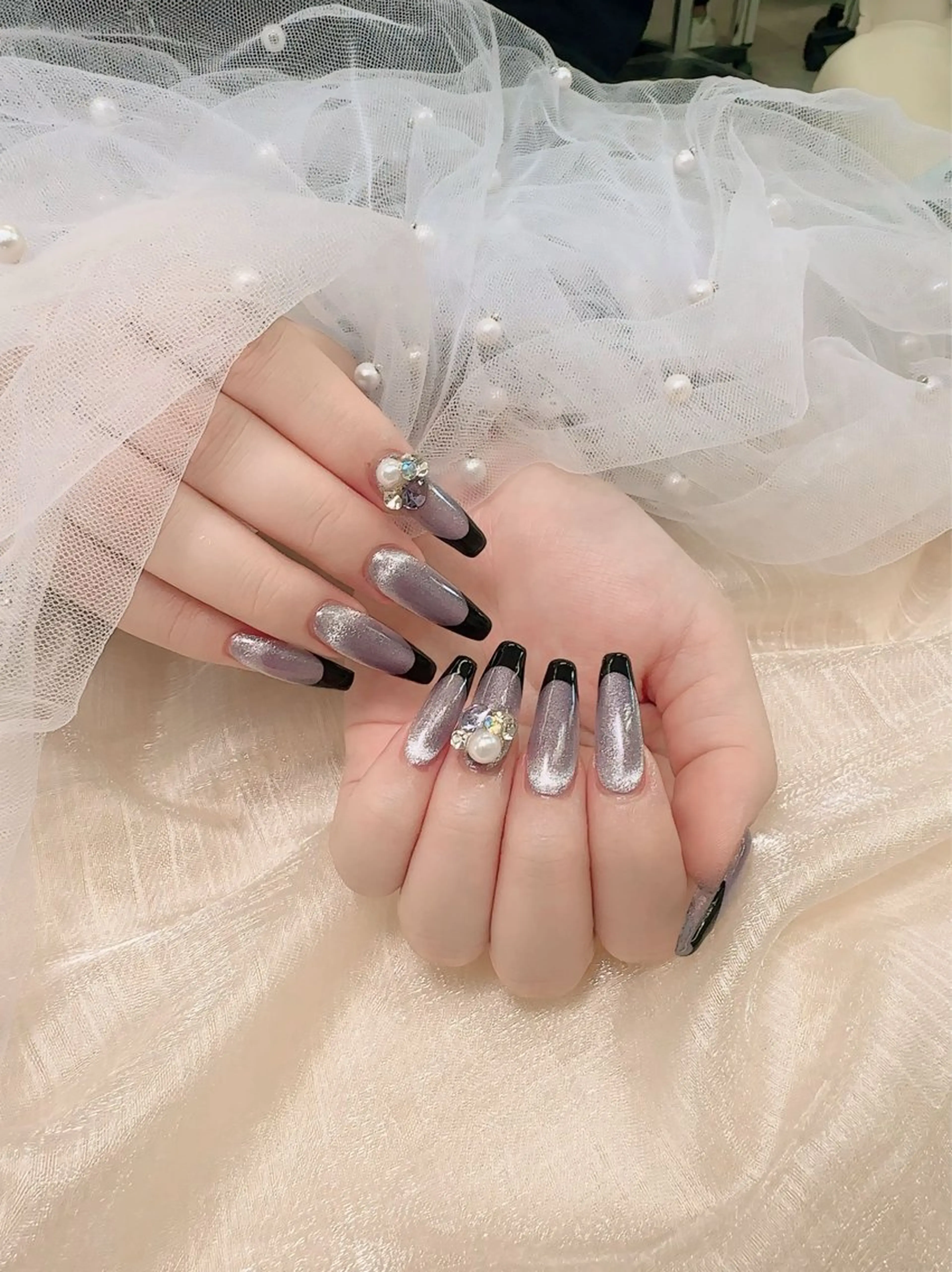 ネイル ハート 韓国ネイル スカルプネイル 夏ネイル ワンホンネイル ハンドネイル MELODY BEAUTY SALON所属・Melody  スカルプ専門店のネイルデザイン