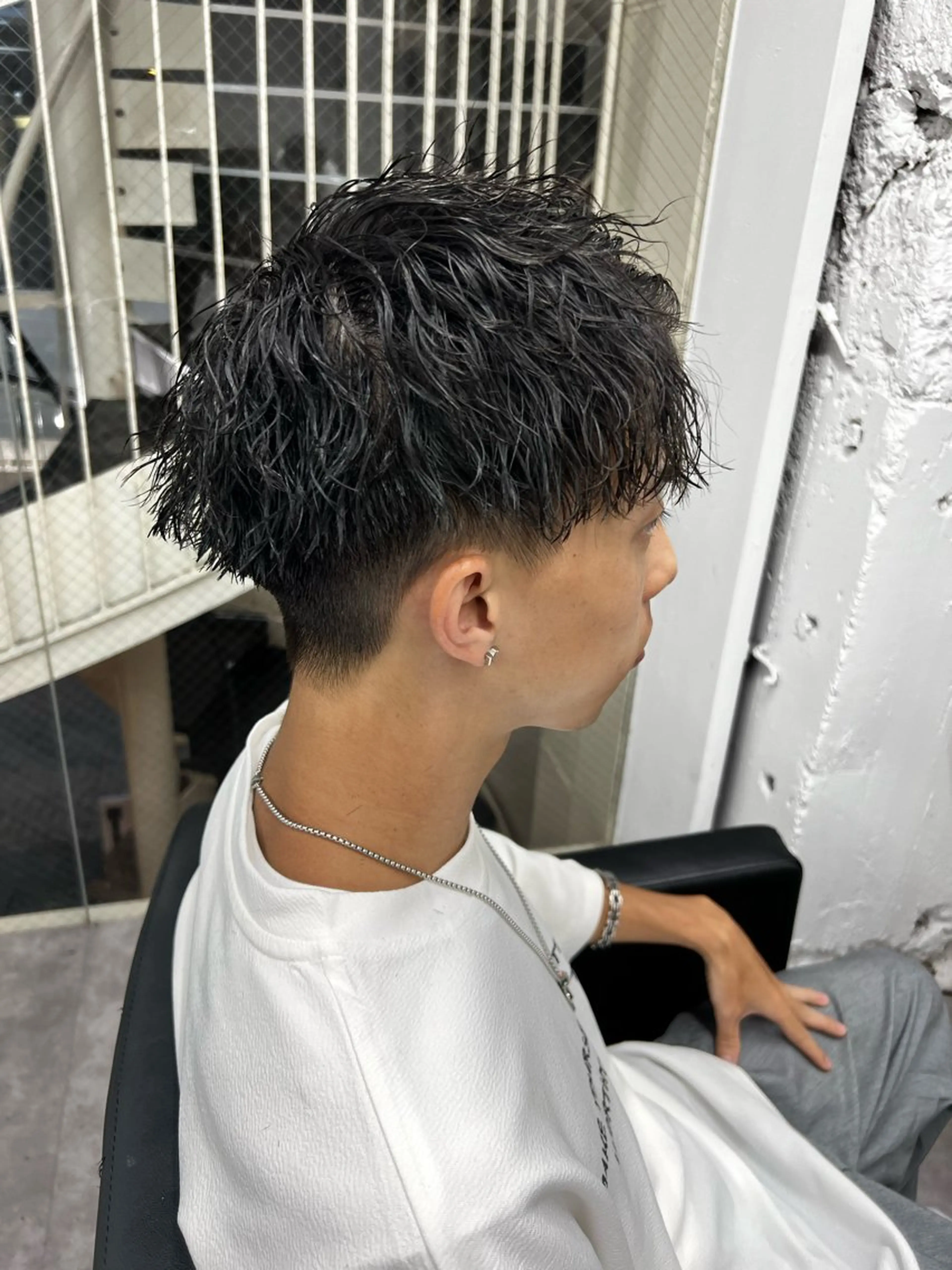 パーマ メンズ カット パーマ 笹江 瑞穂のヘアスタイル