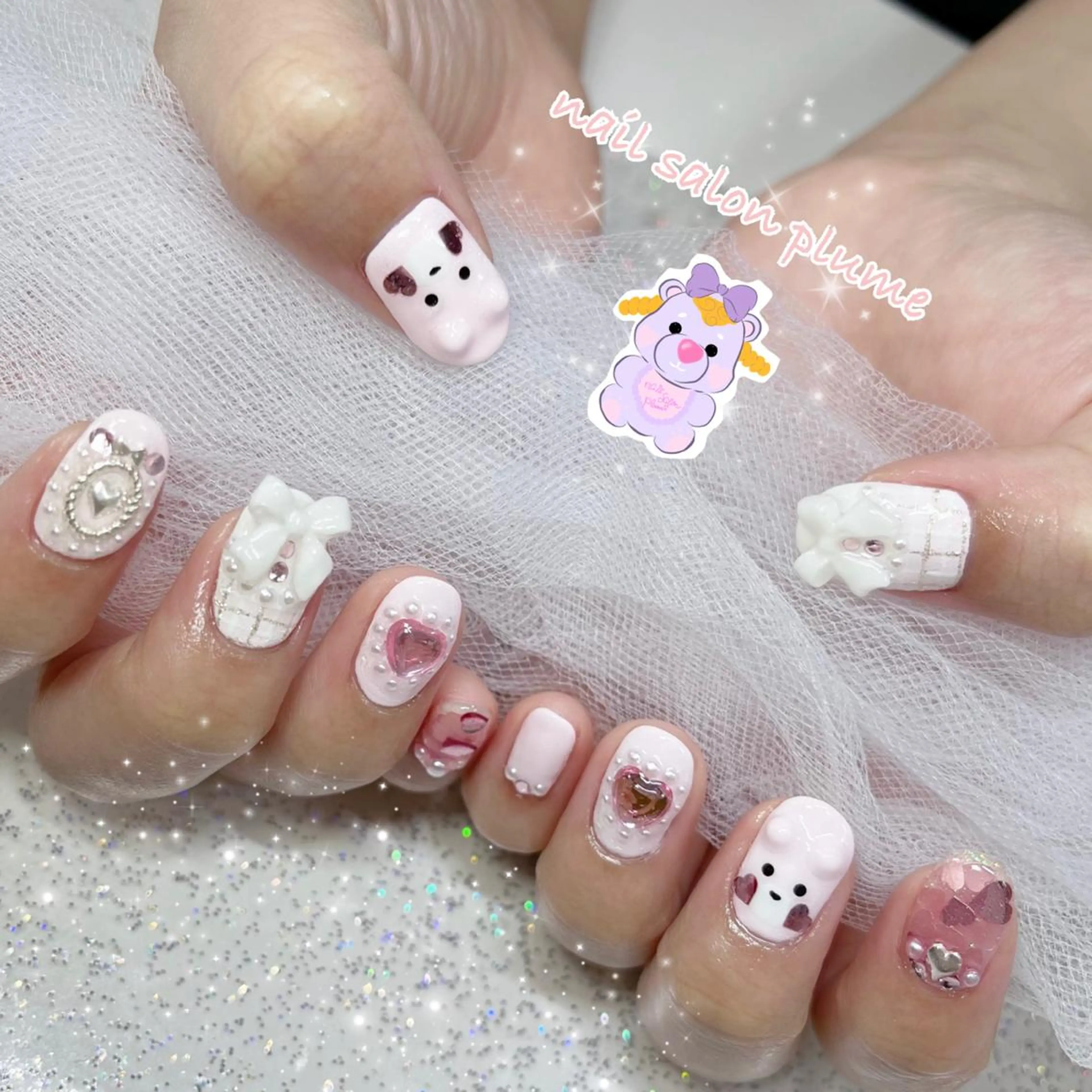 ネイル 韓国ネイル ハンドネイル plume nail ☆韓国ネイルのネイルデザイン