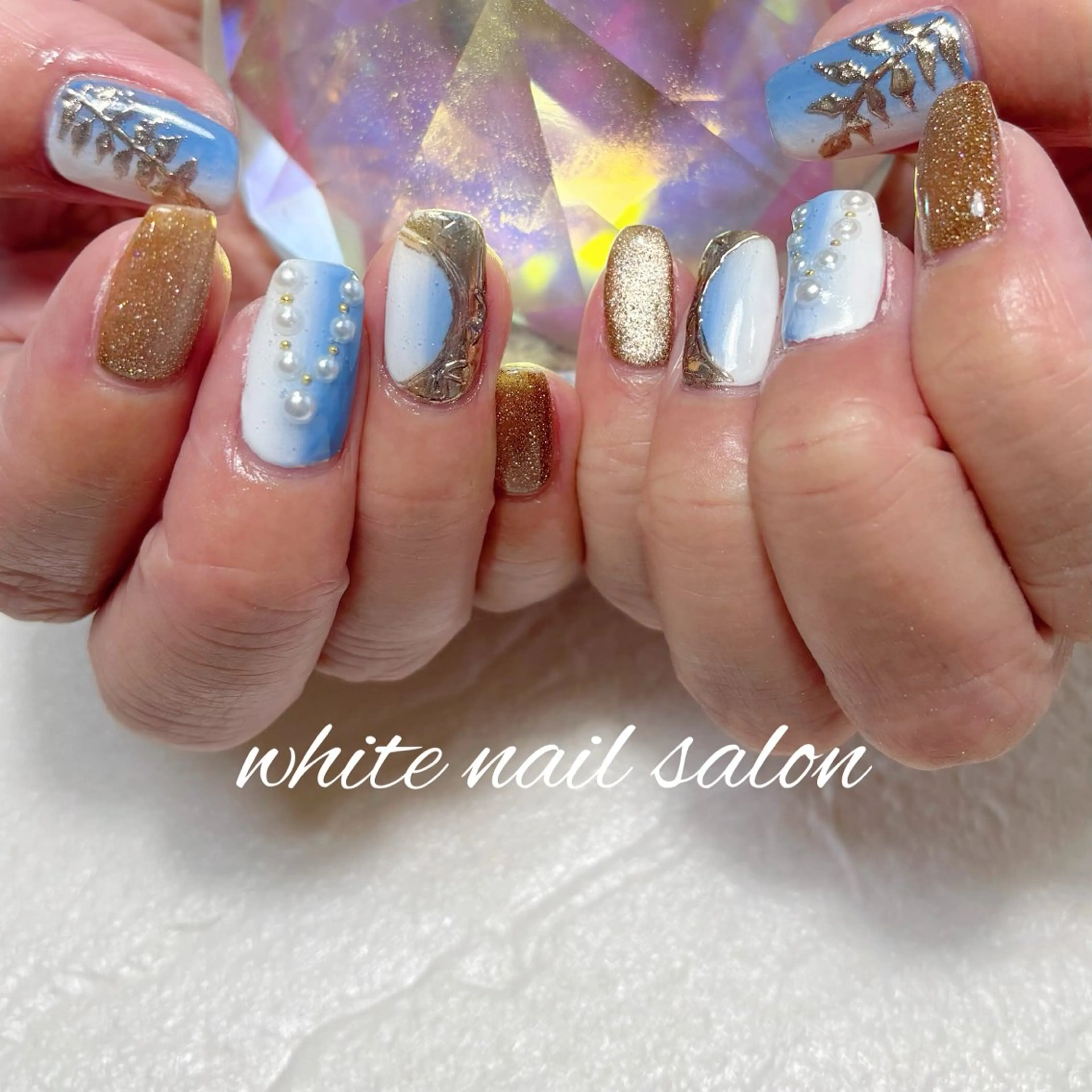 ネイル フットネイル ハンドネイル white nail salonのネイルデザイン