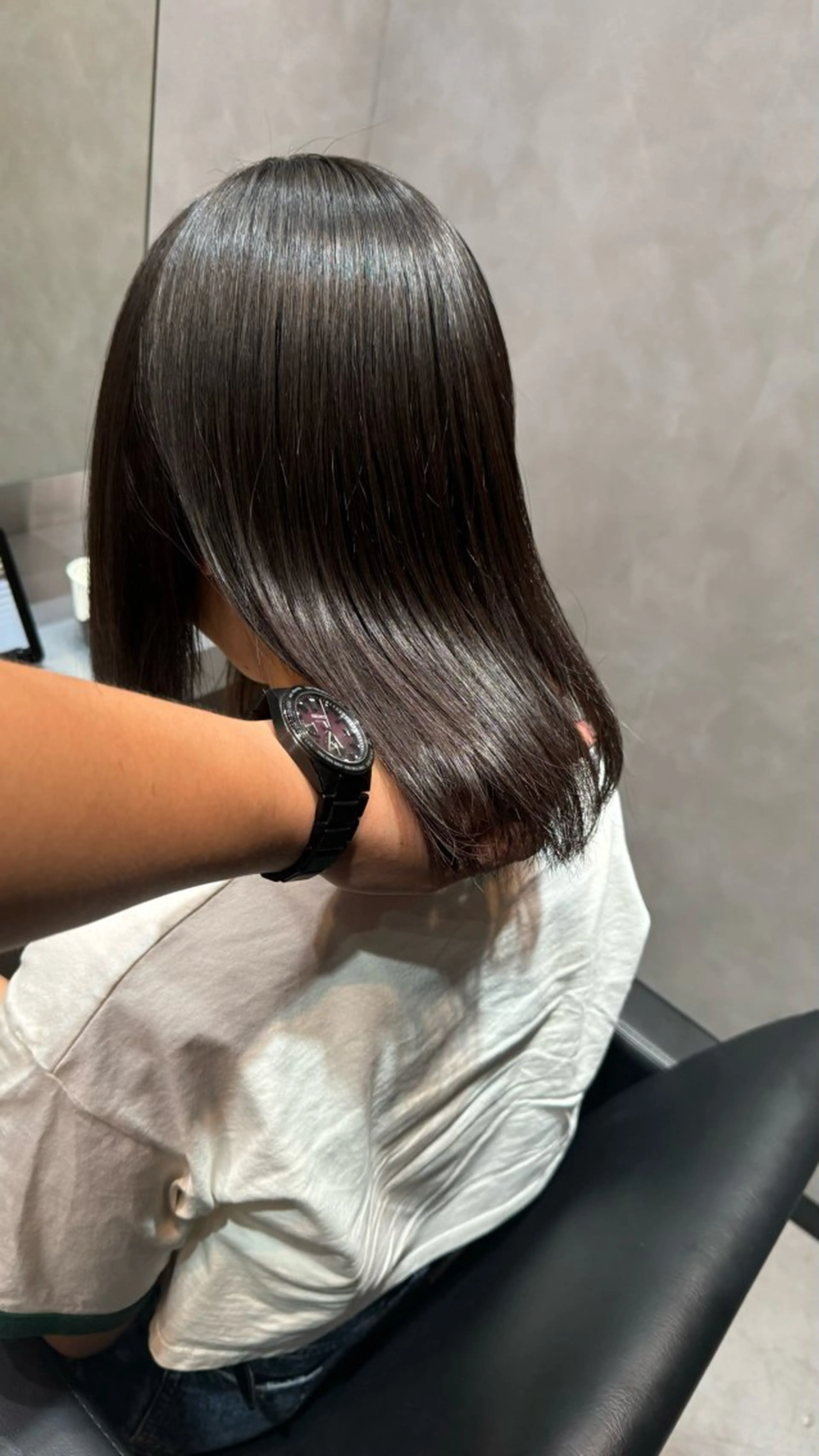 ミディアム 縮毛矯正 BUCKS所属・坂谷 BUCKS/縮毛矯正のヘアスタイル