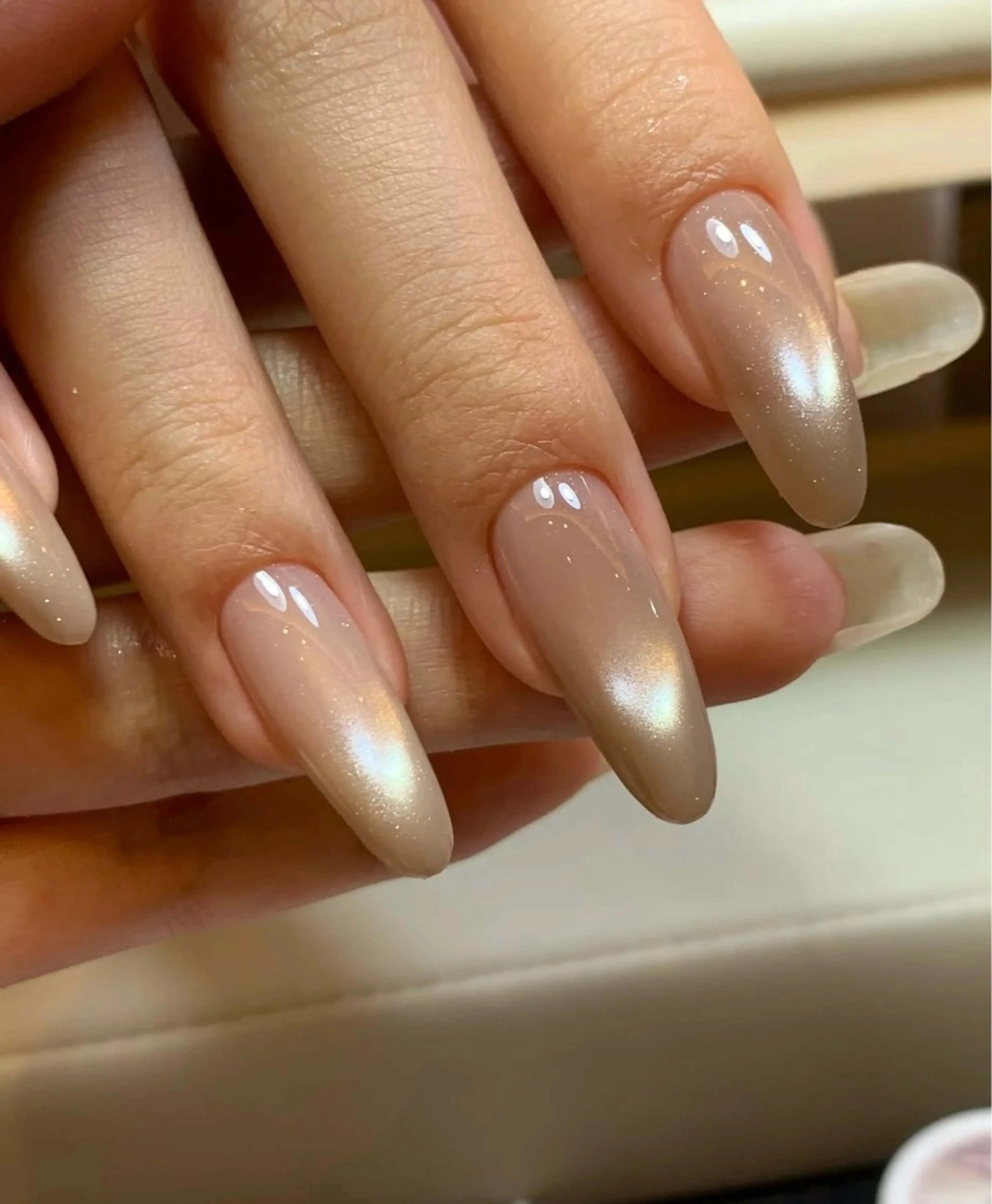 ネイル マグネットネイル シンプルネイル 夏ネイル BabyYouMi nailのネイルデザイン