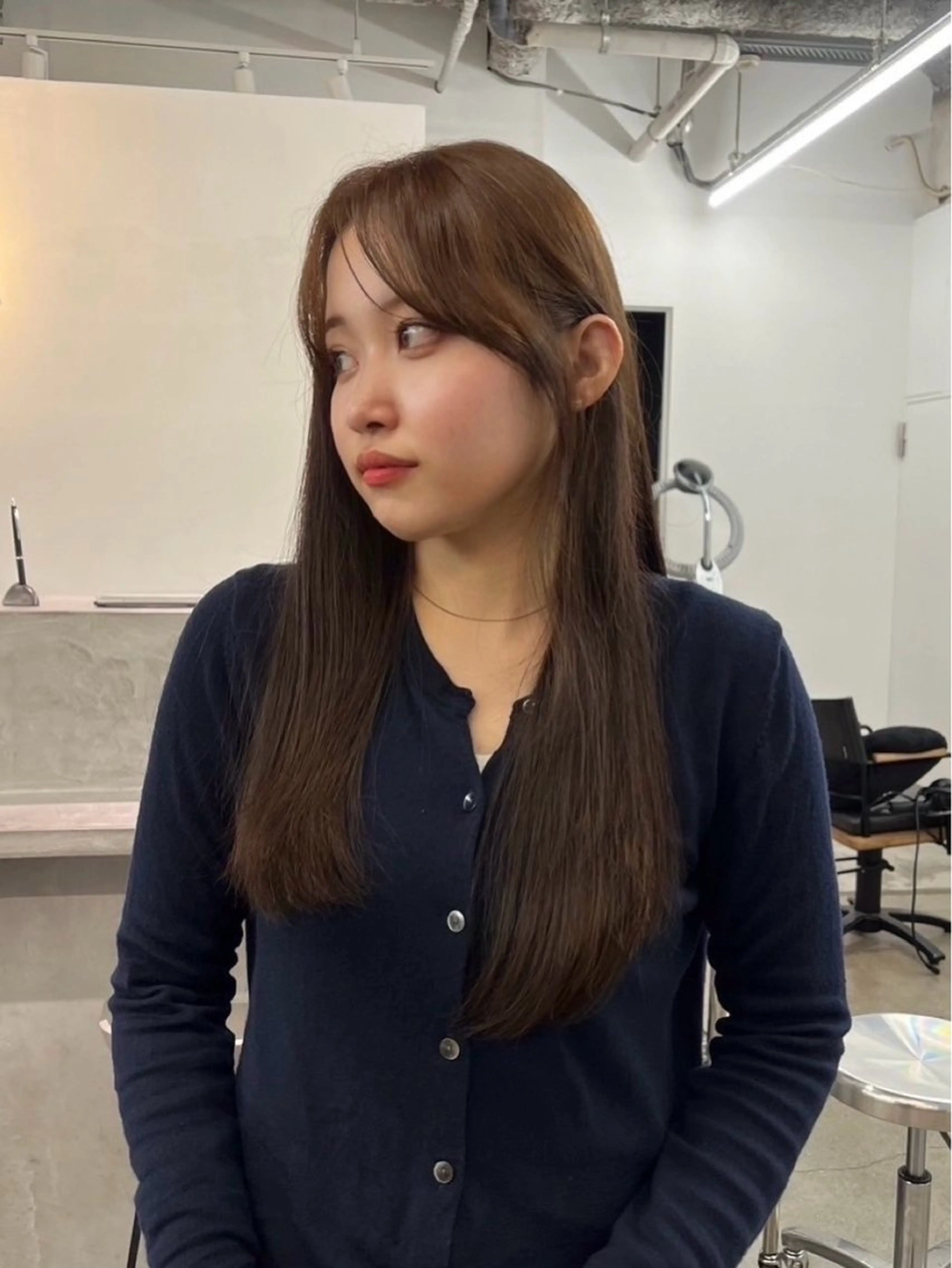 ロング カラー ベージュカラー ブリーチ ダブルカラー ブリーチなしカラー Qin所属・ハイトーン特化 🌟  ミキのヘアスタイル