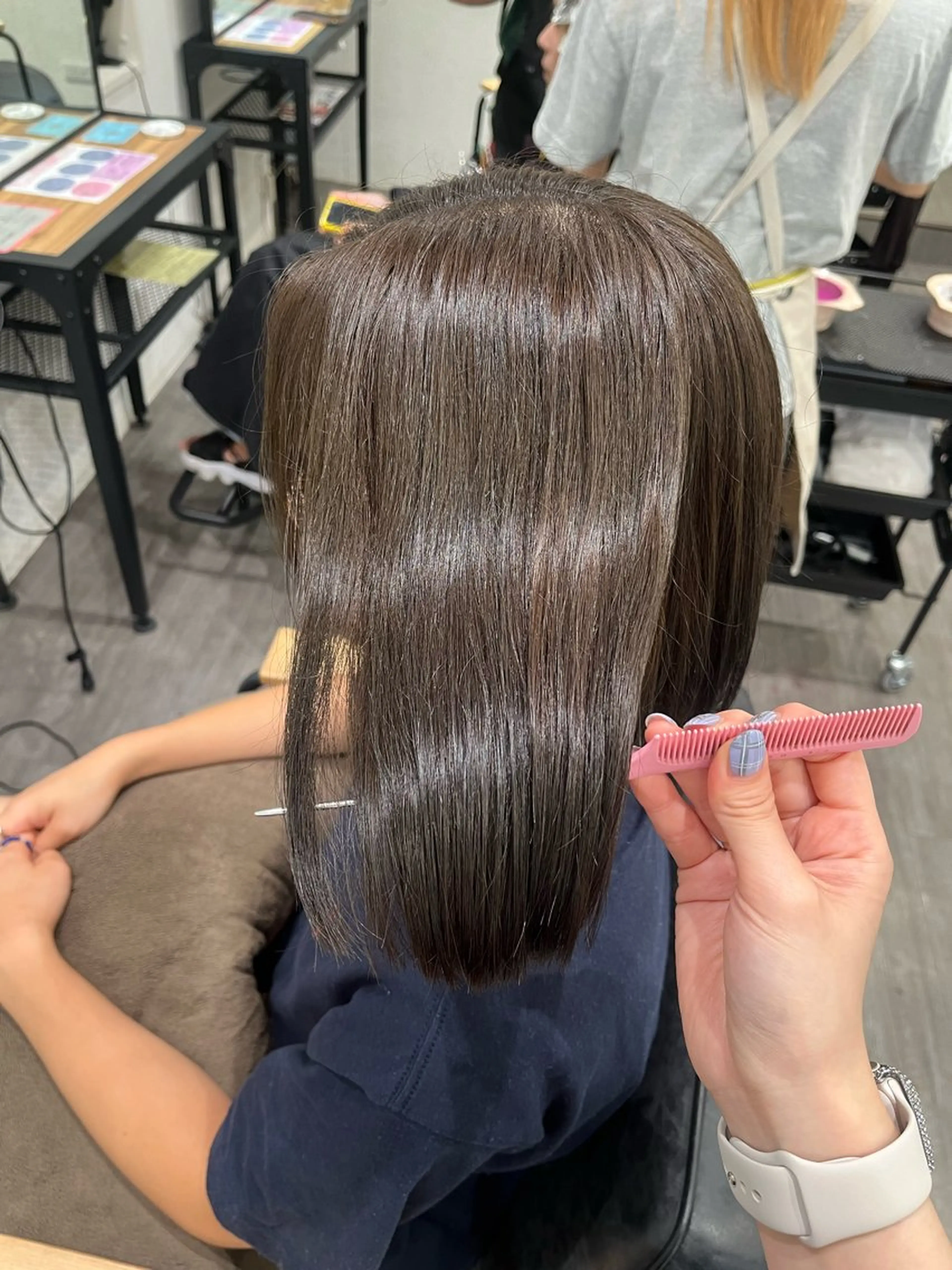 ショート カラー 透明感カラー ヘアカラー トリートメント カラーリスト💟草間 紫音💟のヘアスタイル