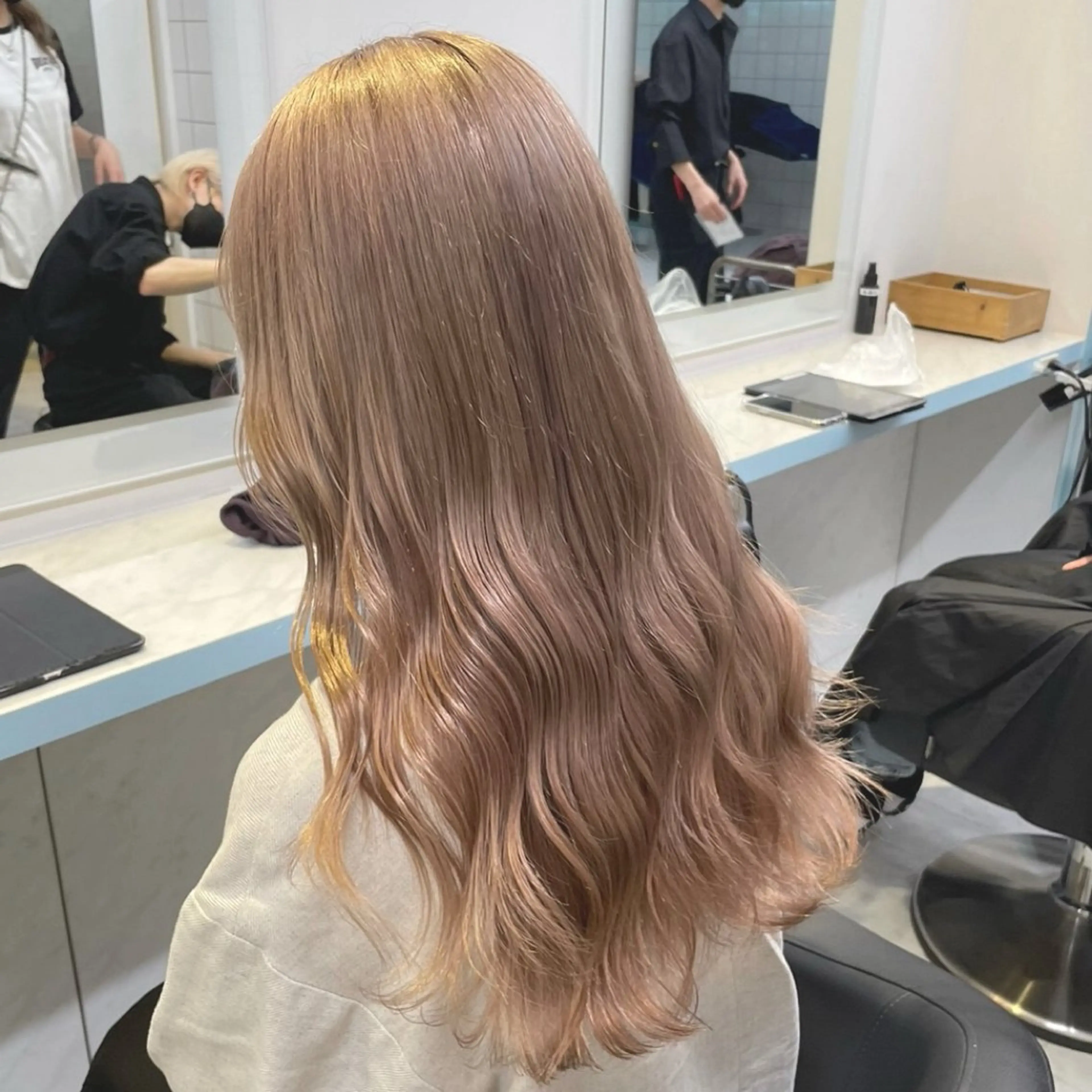 セミロング カラー ヘアカラー トリートメント ヘアセット ♡艶髪グレージュ特化 CHIKARA♡のヘアスタイル