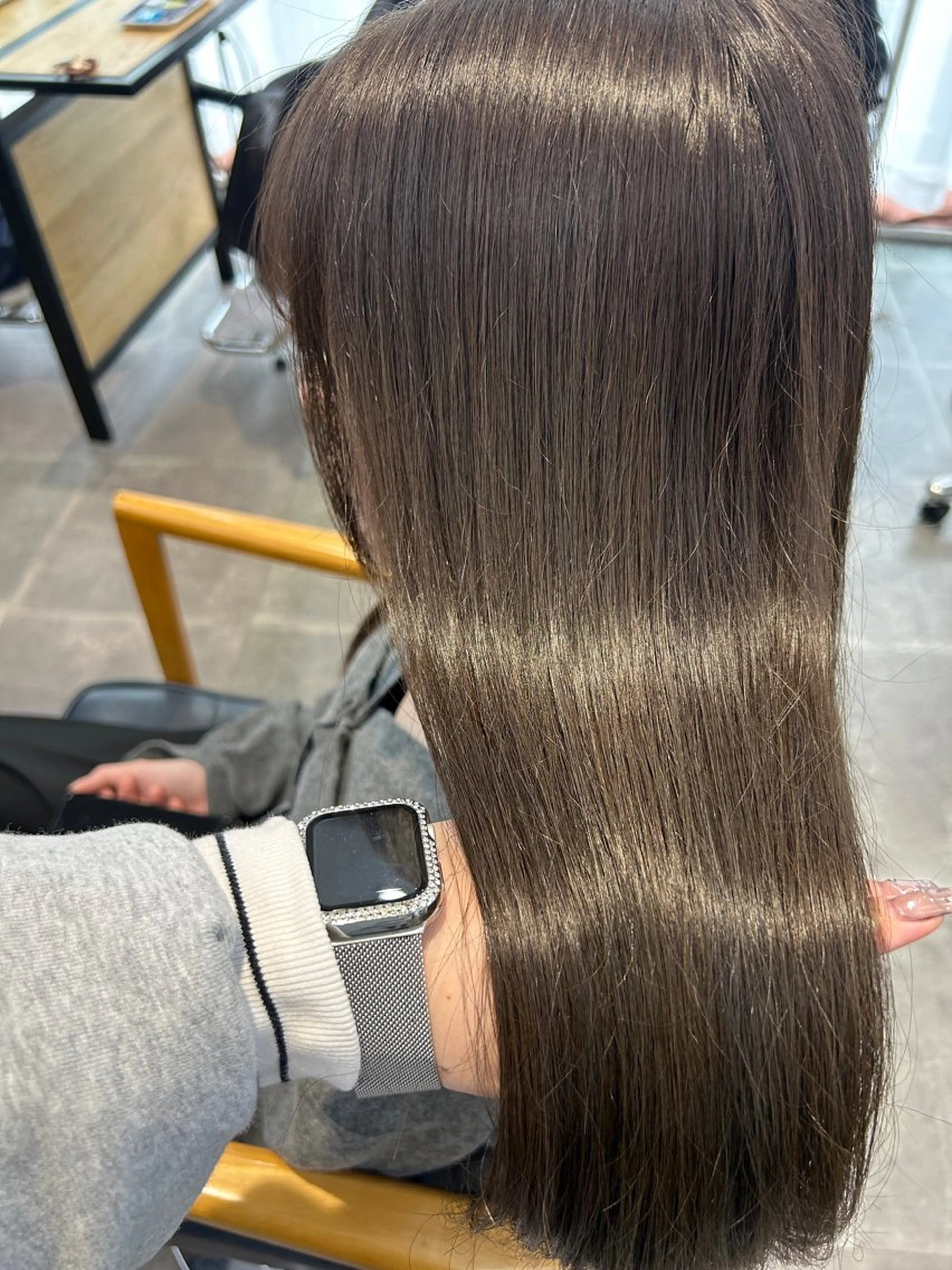 ロング カラー カット ヘアカラー トリートメント newi梅田🫧韓国 ヘア🫧sakiのヘアスタイル