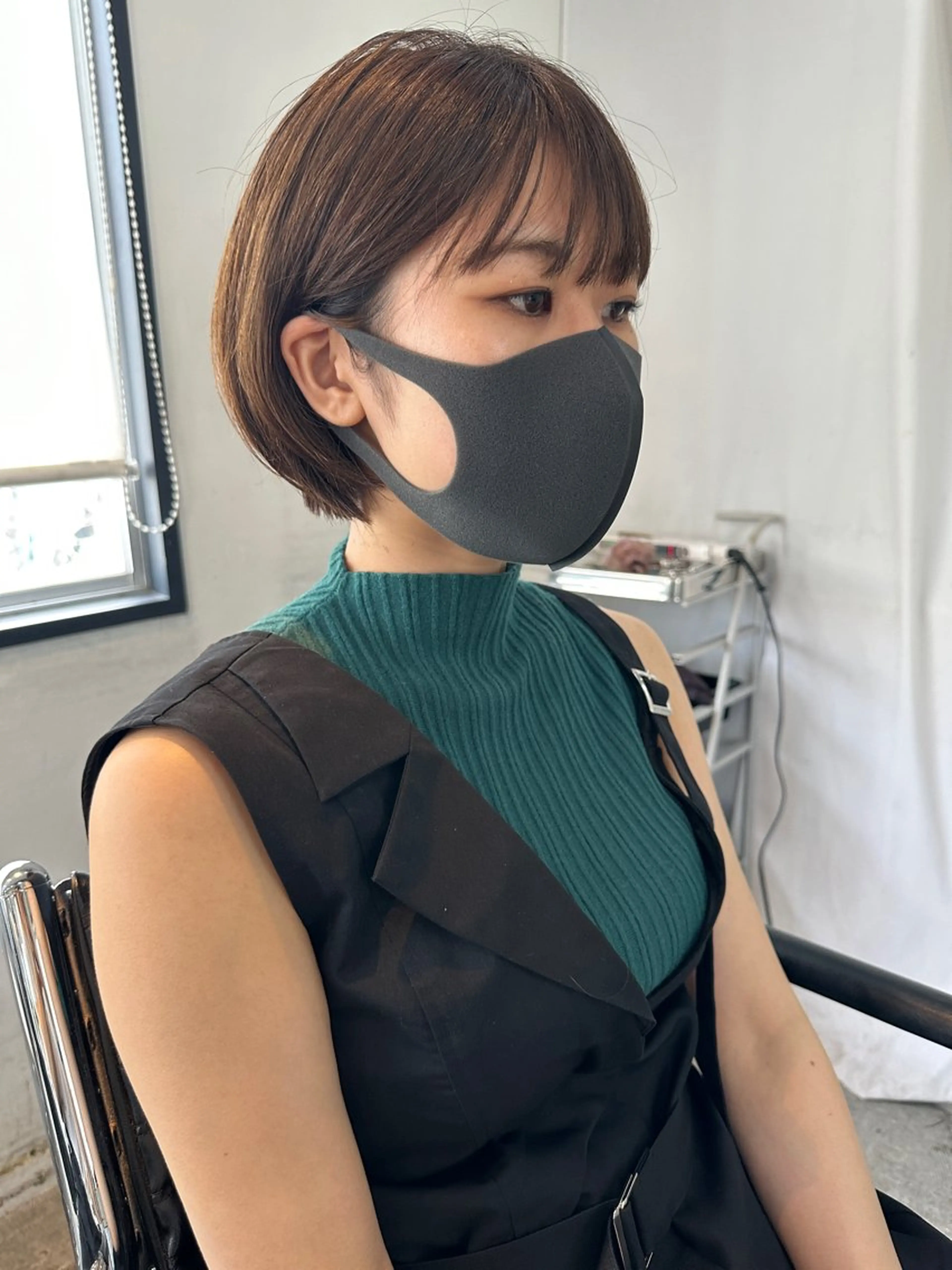 ショート カラー ヘアアレンジ ショートボブ ボブ ショートヘア カット ヘアセット stylist/蛯谷 珠里のヘアスタイル