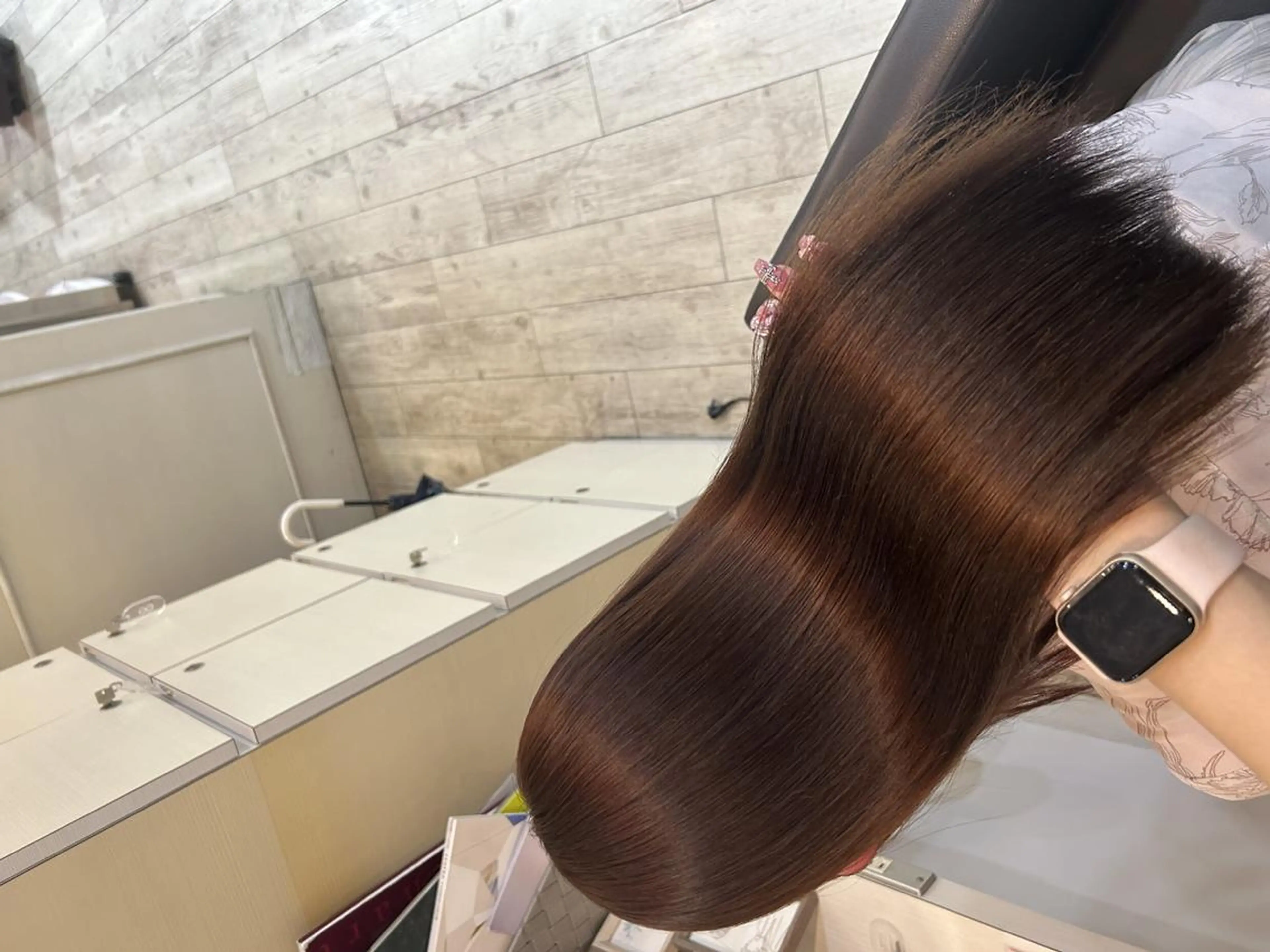 ロング カラー ヘアアレンジ トリートメント ヘアセット 🦄🫧‪透明感 絹髪特化🫧🍓のヘアスタイル