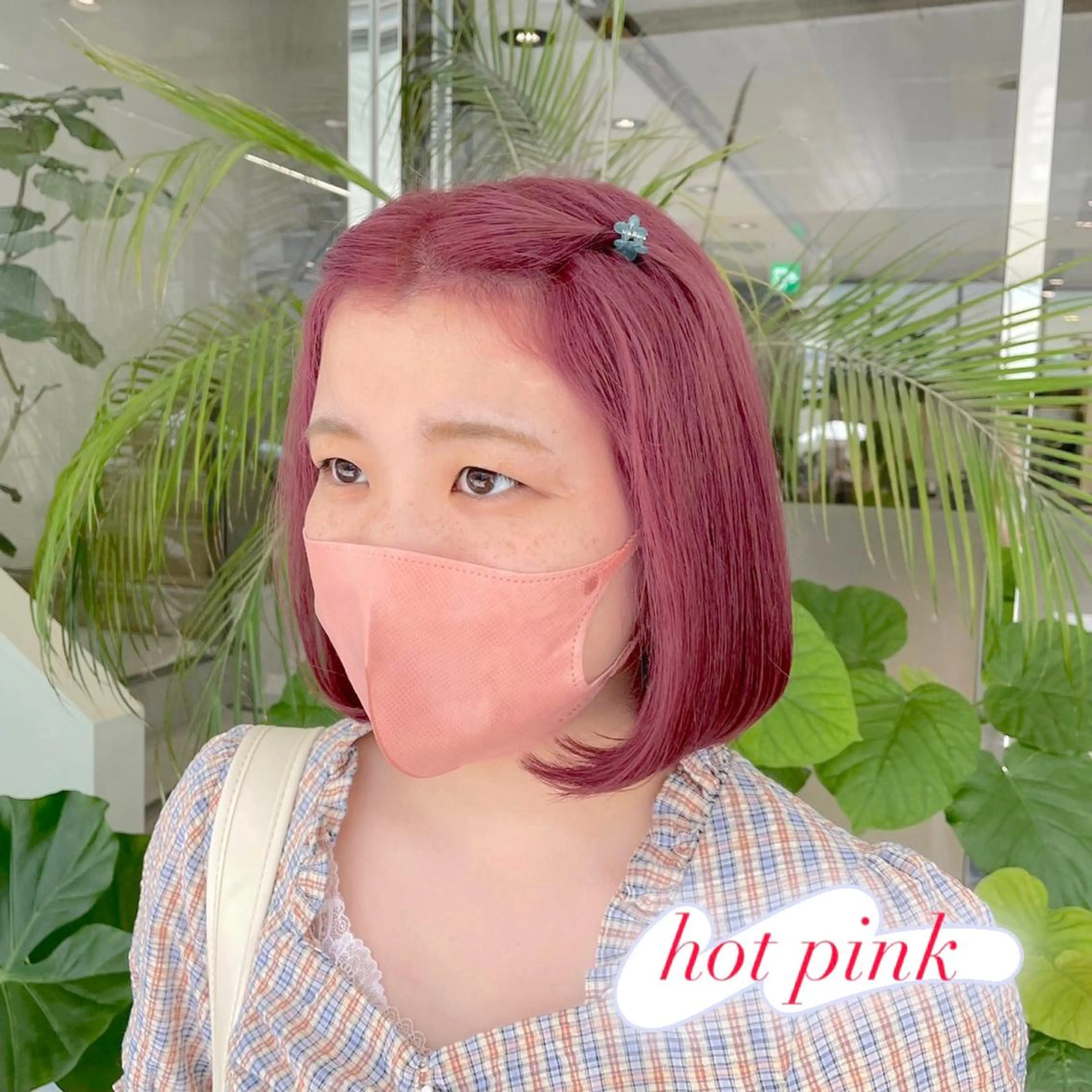 ミディアム カラー ピンクカラー ヘアカラー ピンクカラー🎀/ ミルクティー🍼花音のヘアスタイル