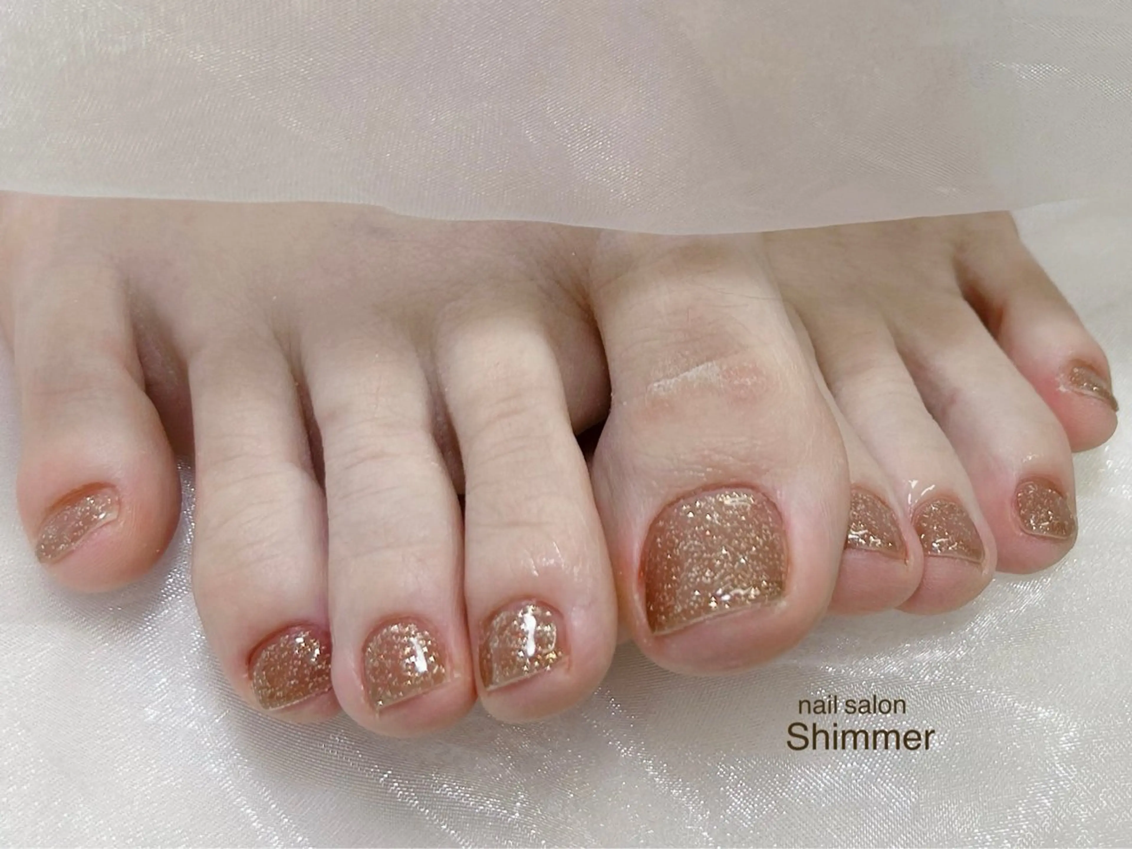 ネイル フットネイル Shimmer Risaのネイルデザイン