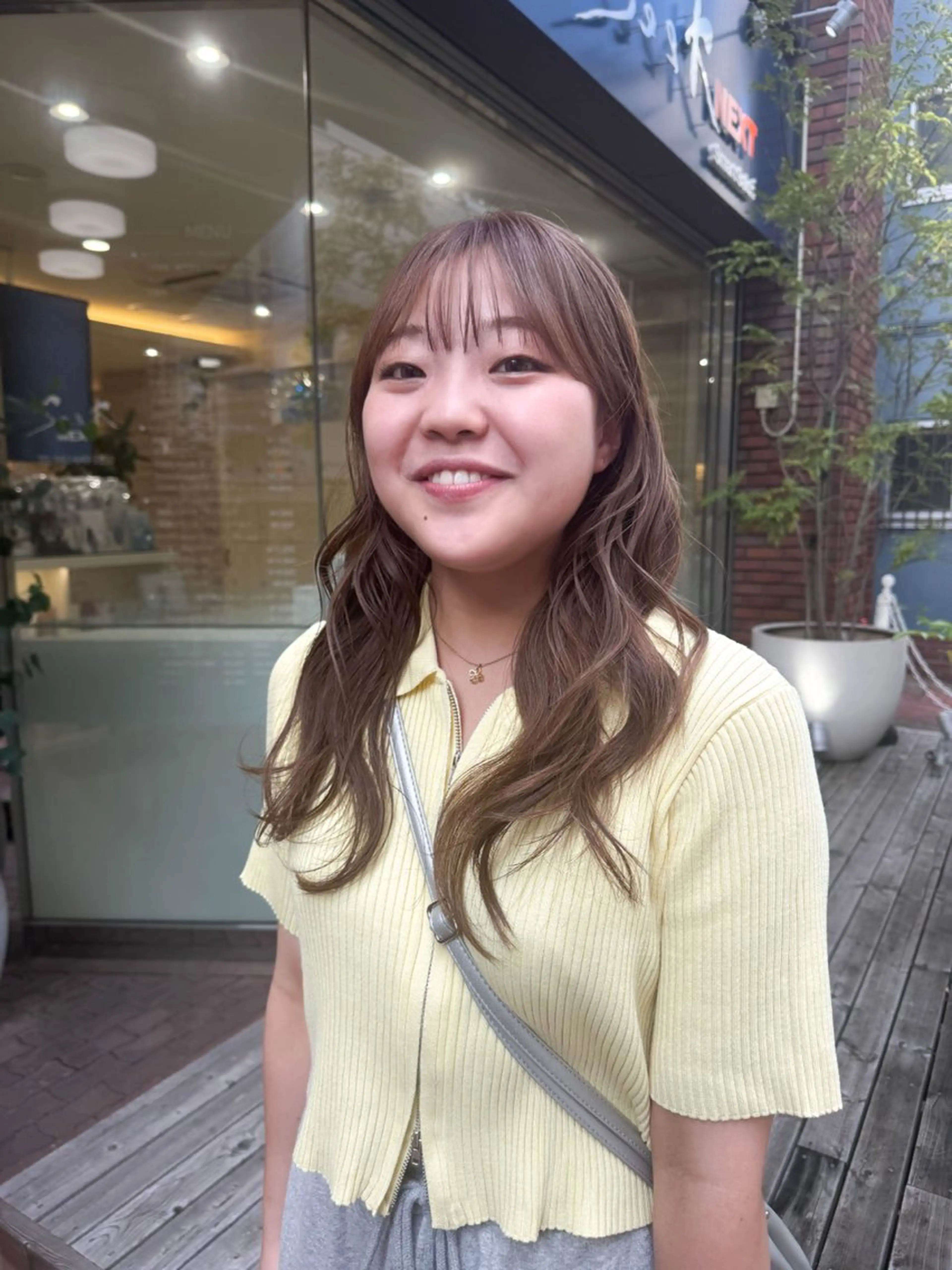 セミロング カラー ブリーチ ダブルカラー ブリーチなしカラー カット ヘアカラー トリートメント Seeknext // Rukaのヘアスタイル