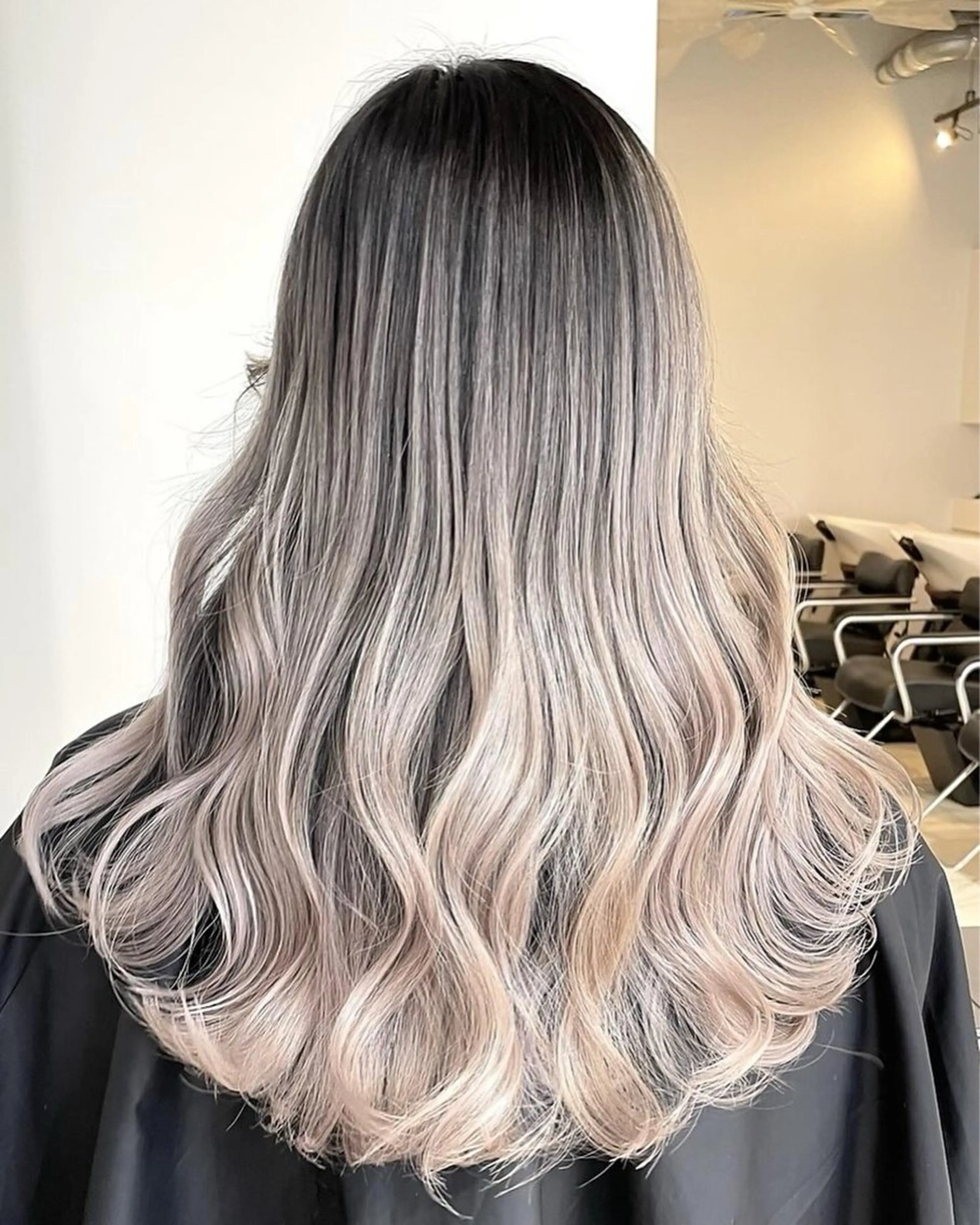ロング カラー カット ヘアカラー トリートメント ヘアセット Rikuto/原宿 /バレイヤージュのヘアスタイル