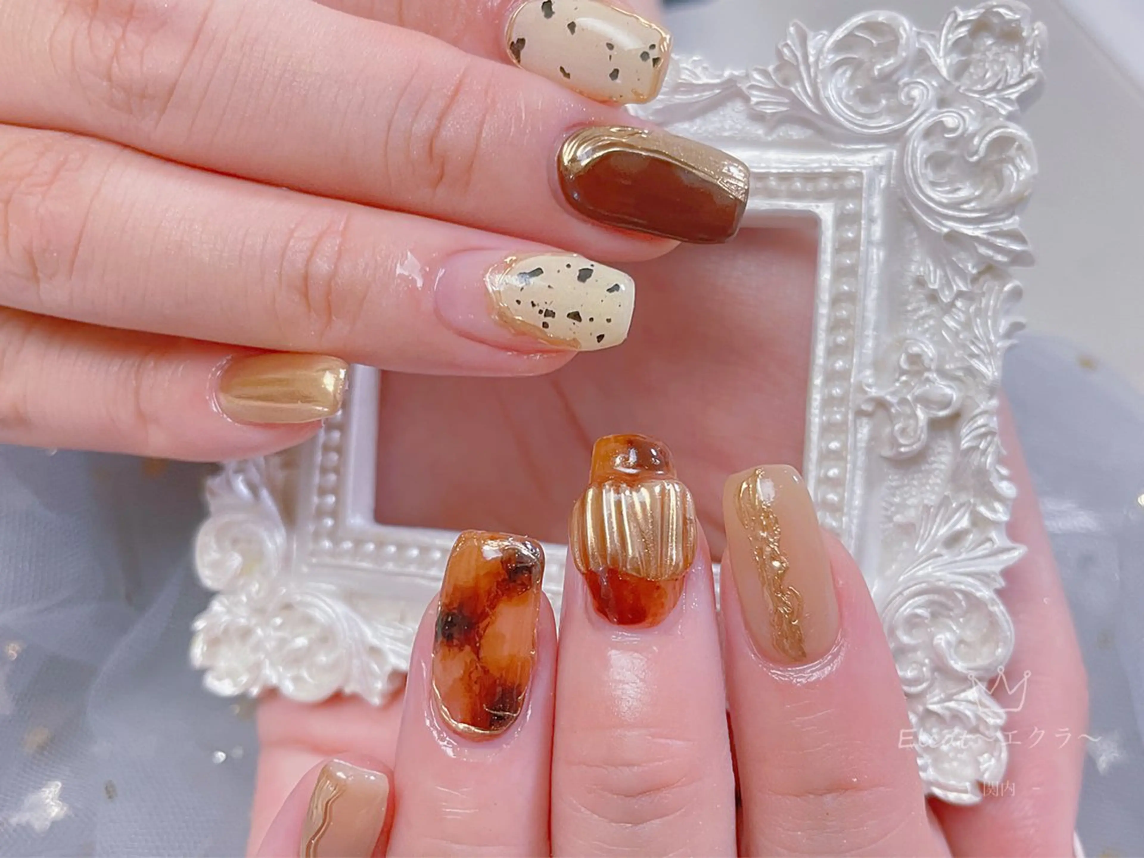 ネイル ハンドネイル ハンドケア ネイルサロンエクラ 🫧Shizukaのネイルデザイン