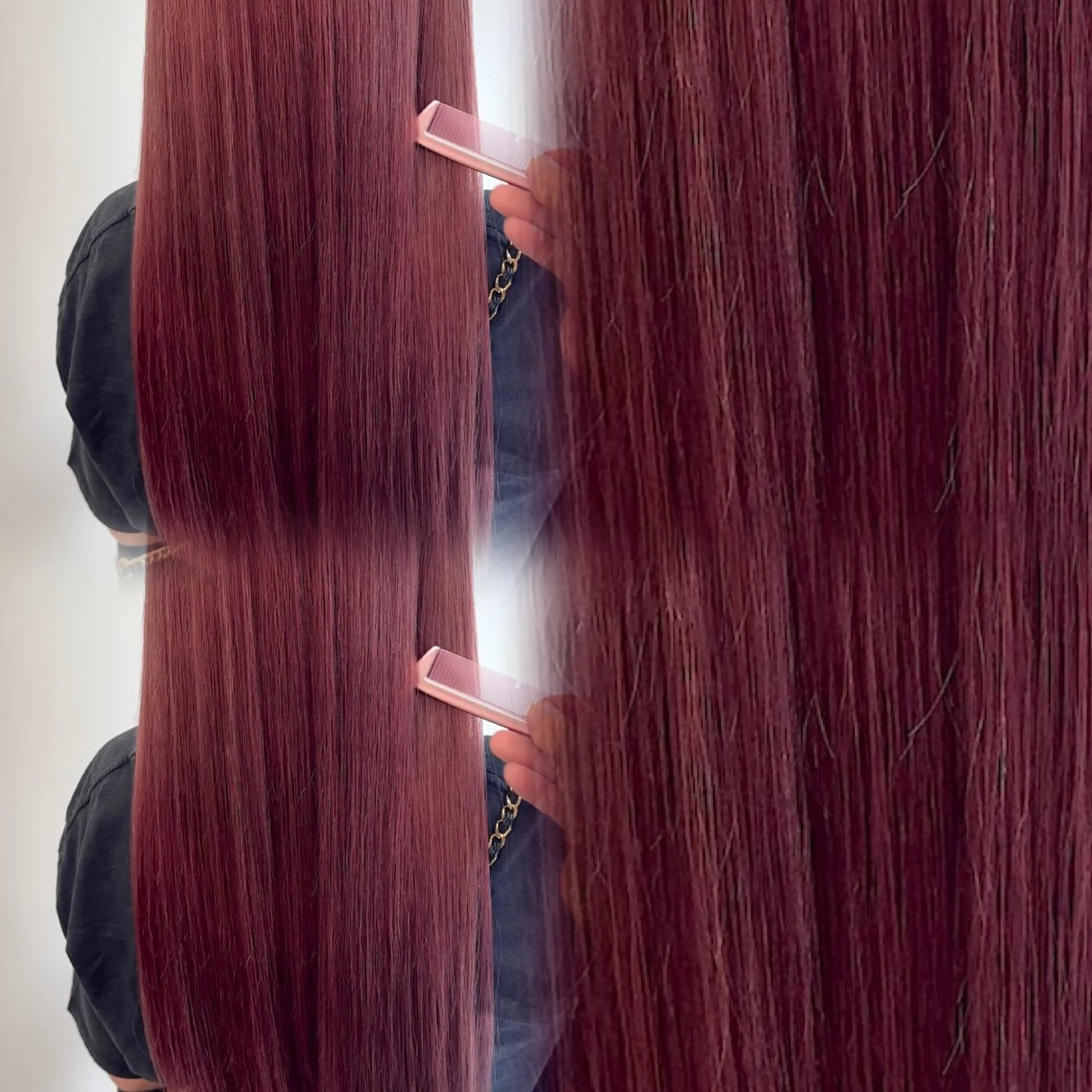 セミロング カラー パーマ ベージュカラー ブリーチ 透明感カラー ダブルカラー ハイトーンカラー ヘアカラー 縮毛矯正 トリートメント ブリーチ矯正💐 ミルクティー💐ナオのヘアスタイル