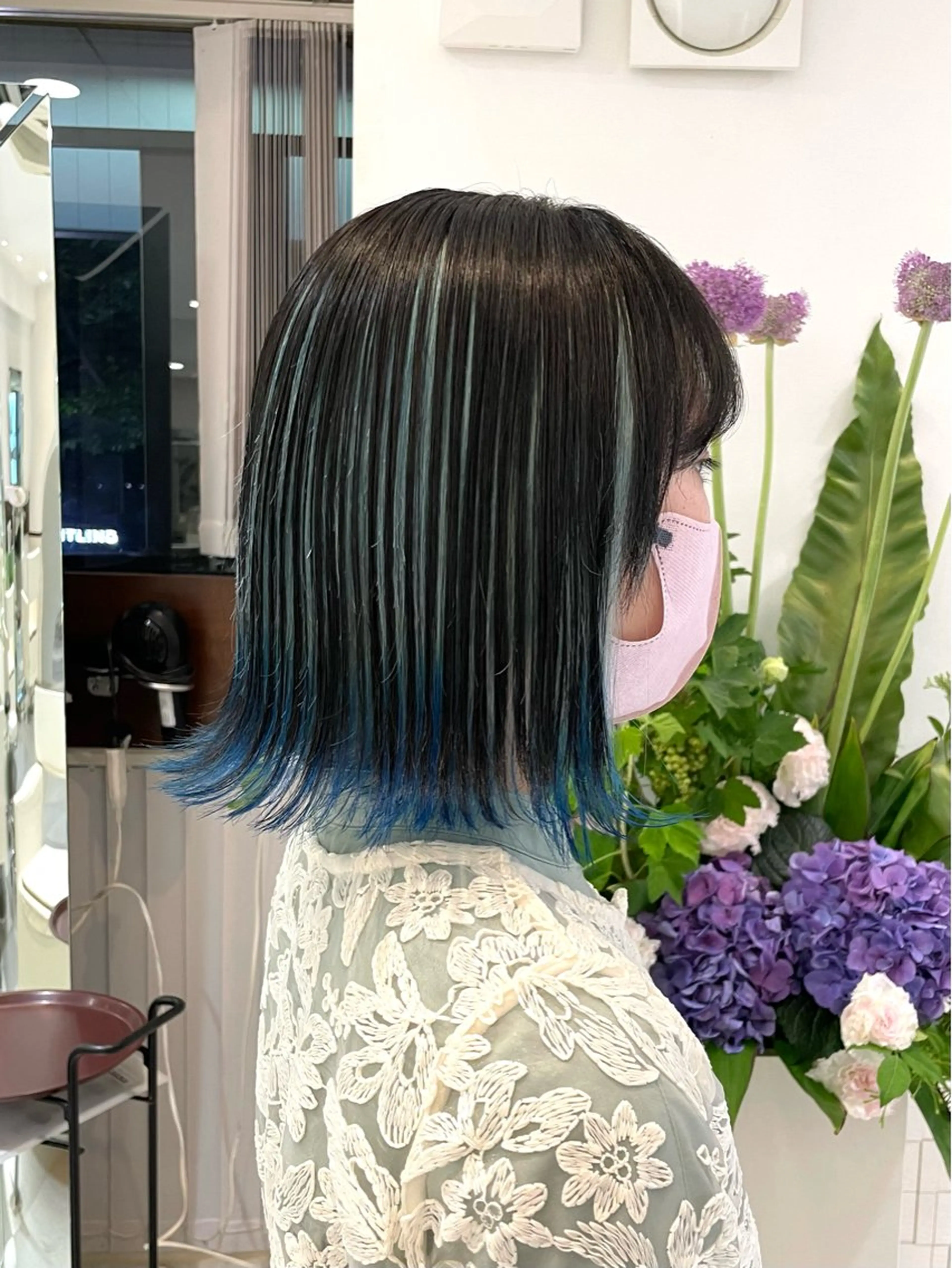 カラー ブルーカラー インナーカラー Libero／ HARUKA【柏】のヘアスタイル